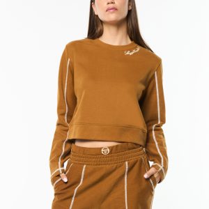 Greta Crewneck- Bronze Brown