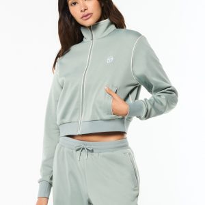 Terina Track Jacket- Slate Gray