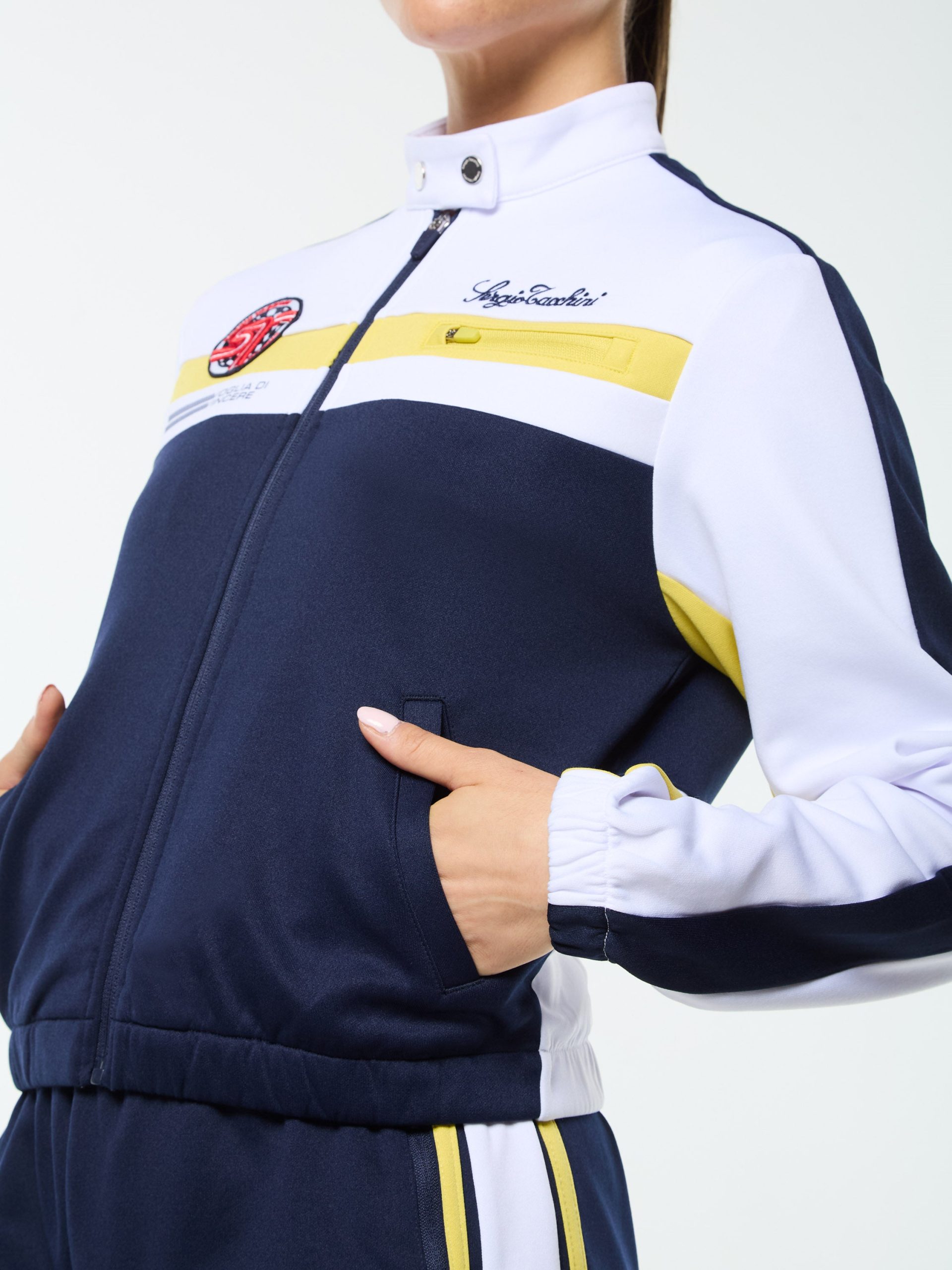 Women's Corsa Track Jacket- Maritime Blue - Image 8
