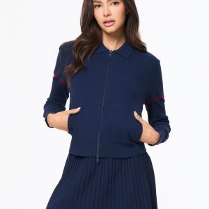 Nota Knit Jacket- Maritime Blue