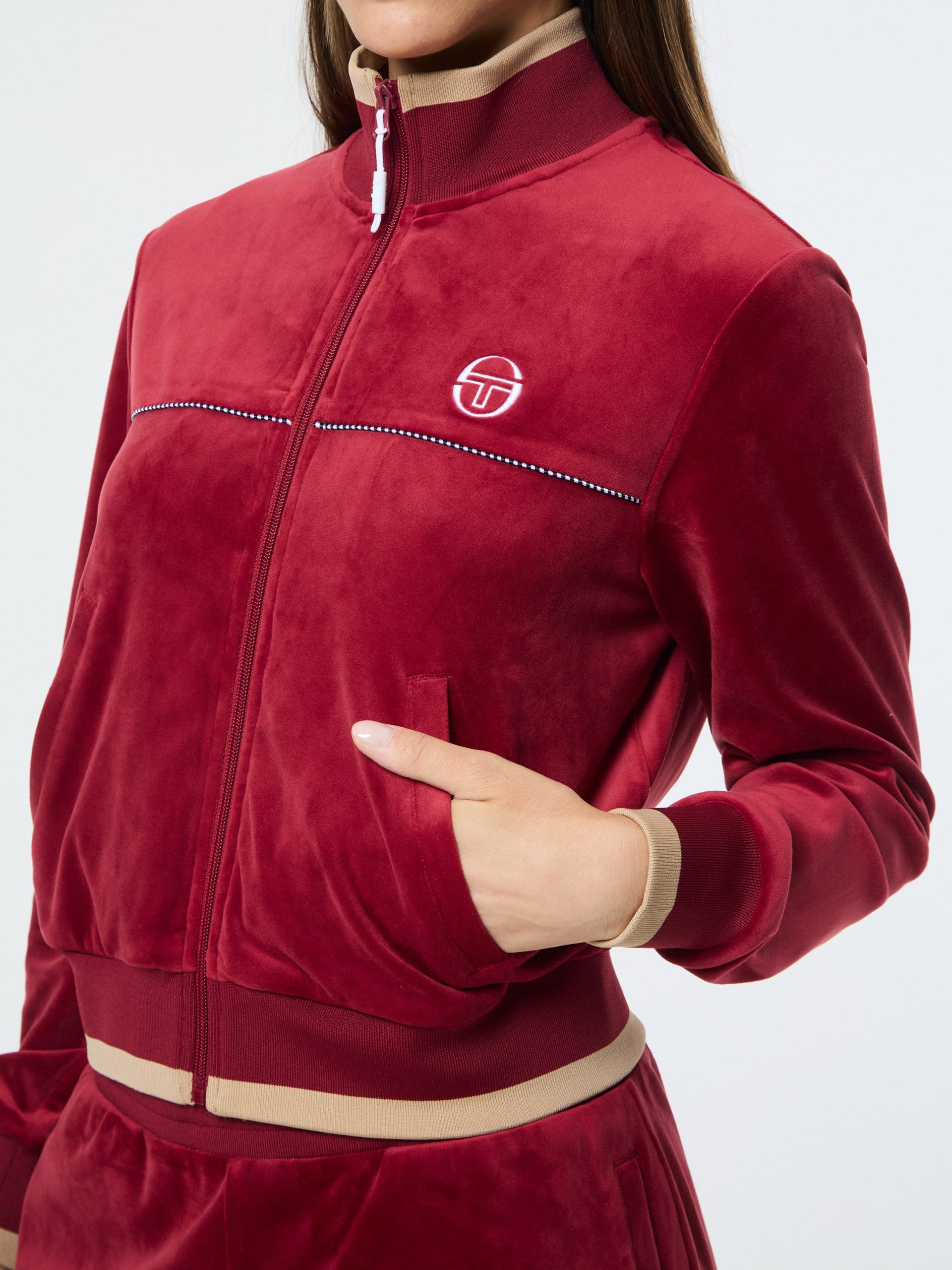 Leta Velour Jacket- Rhubarb - Image 7