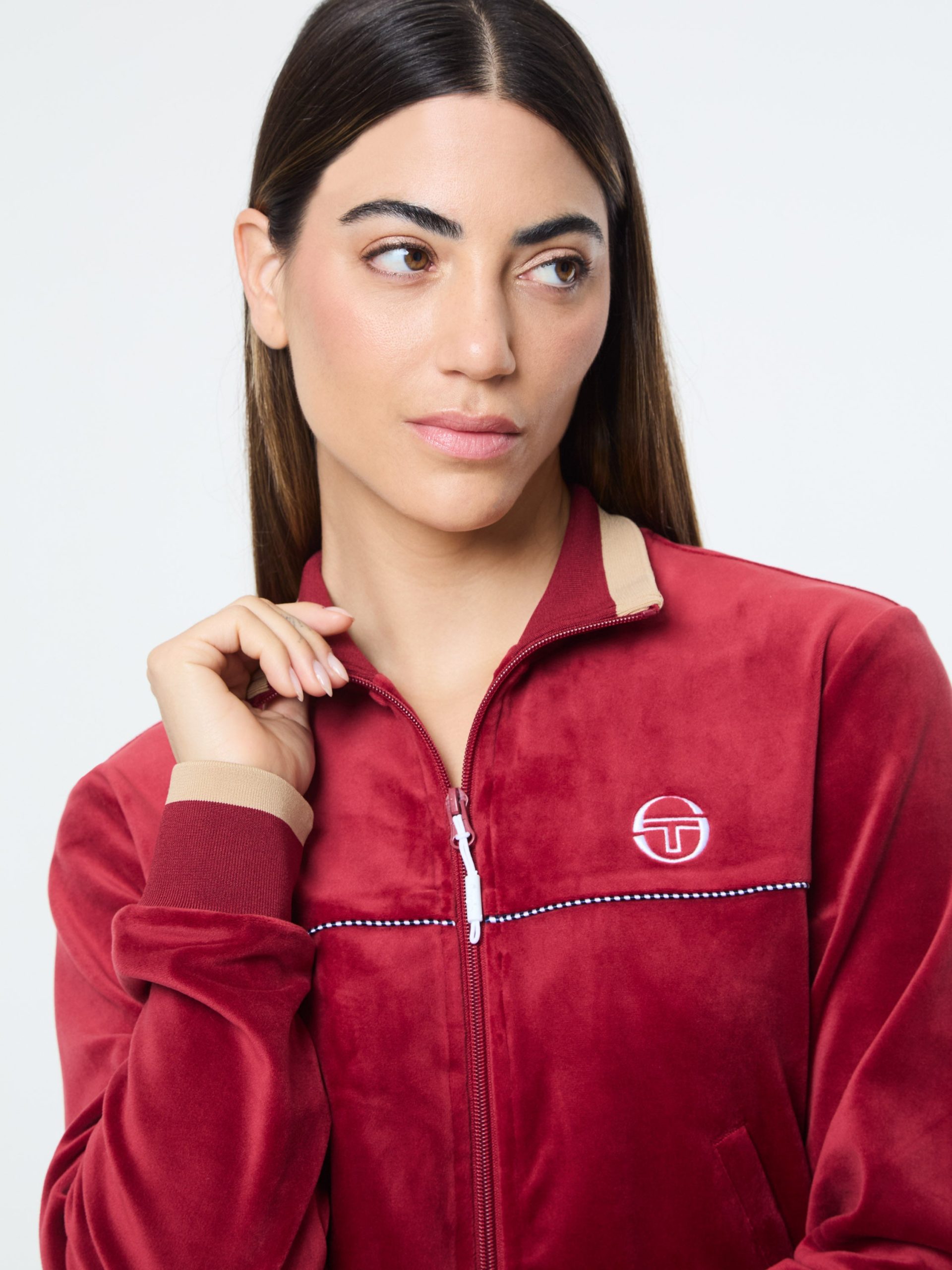 Leta Velour Jacket- Rhubarb - Image 8