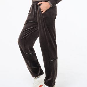 Leta Velour Pant- Mulch