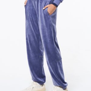 Leta Velour Pant- Heron