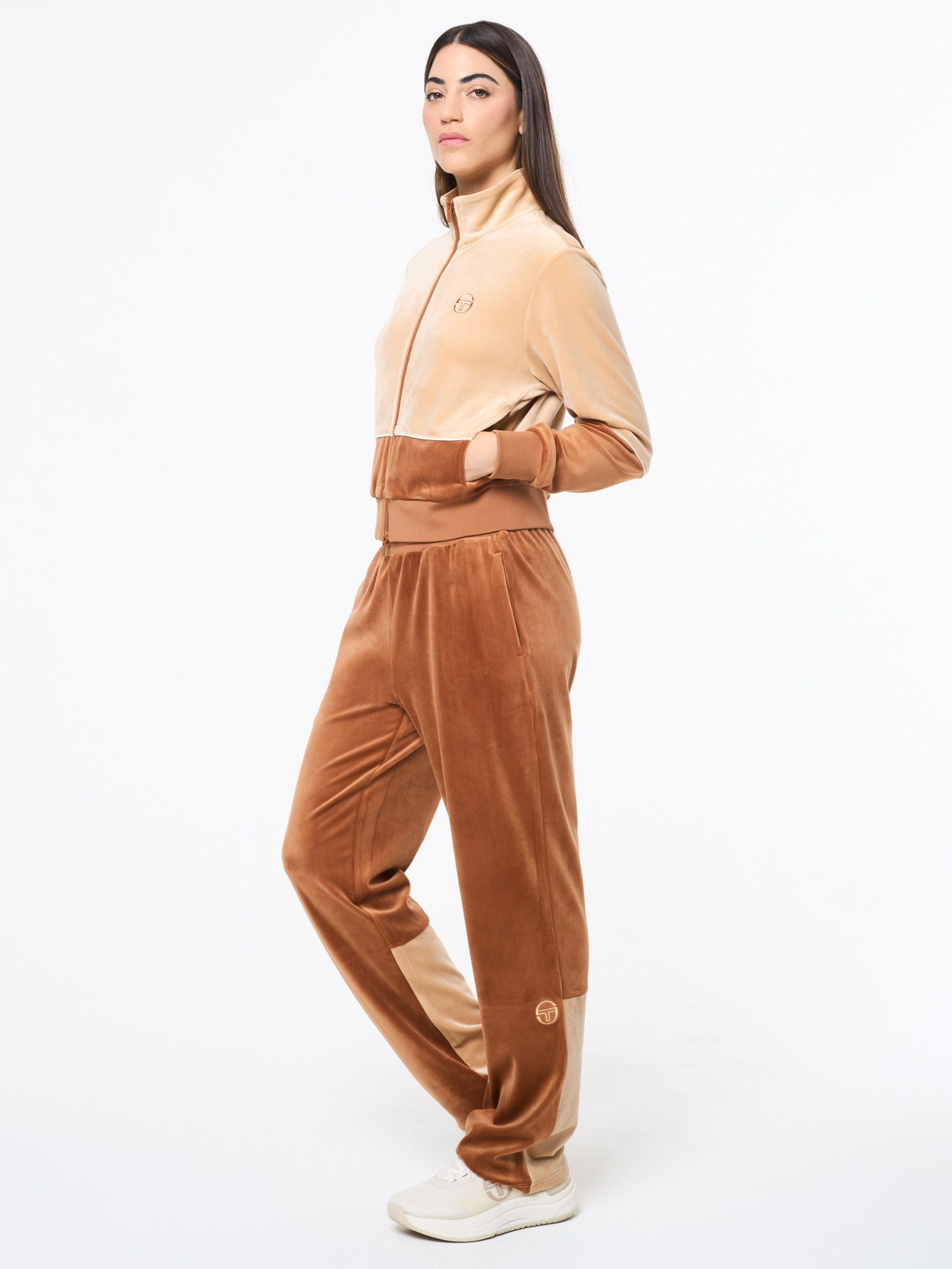 Lina Velour Track Jacket- Candied Ginger - Image 4