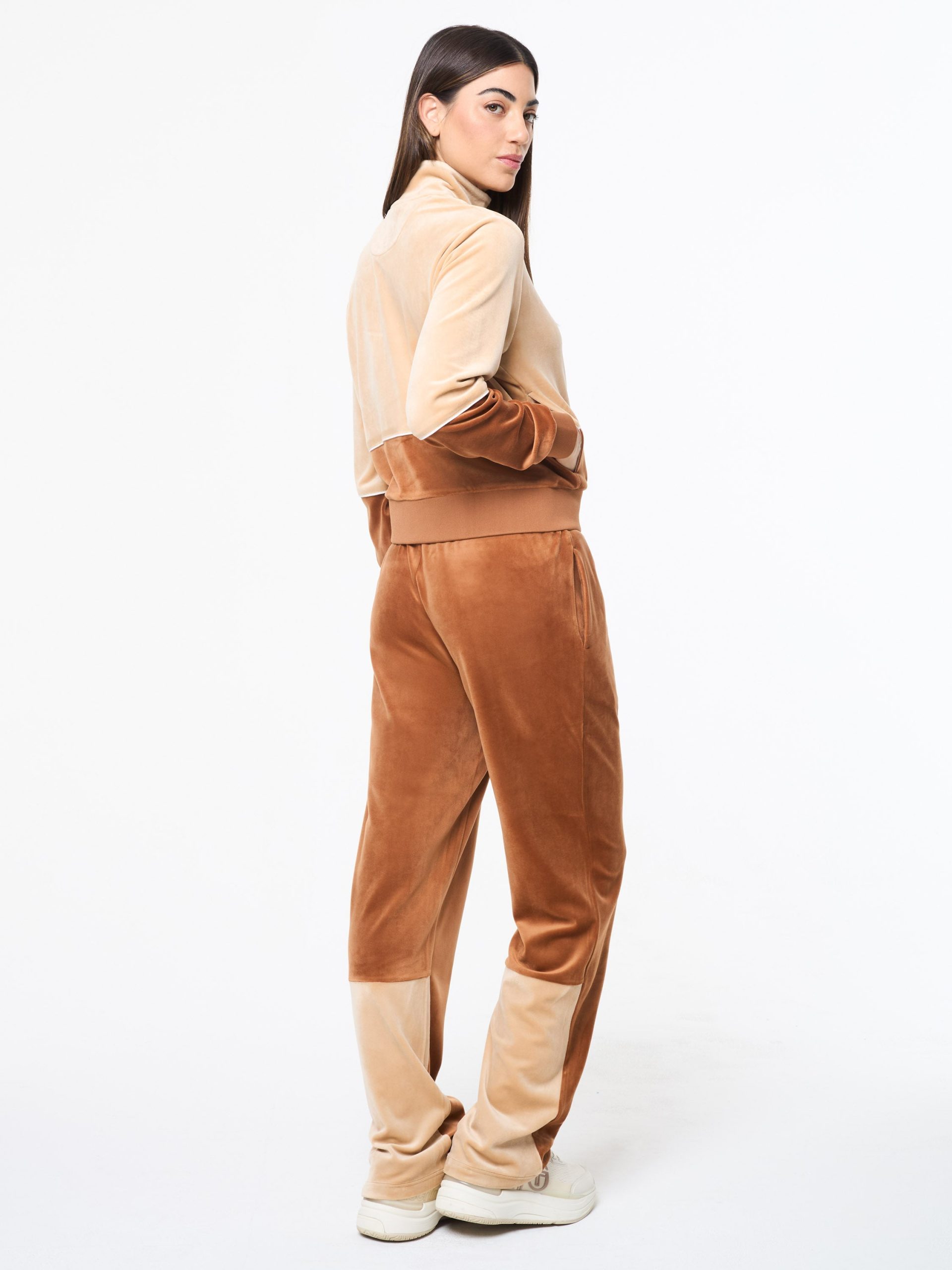 Lina Velour Track Jacket- Candied Ginger - Image 5