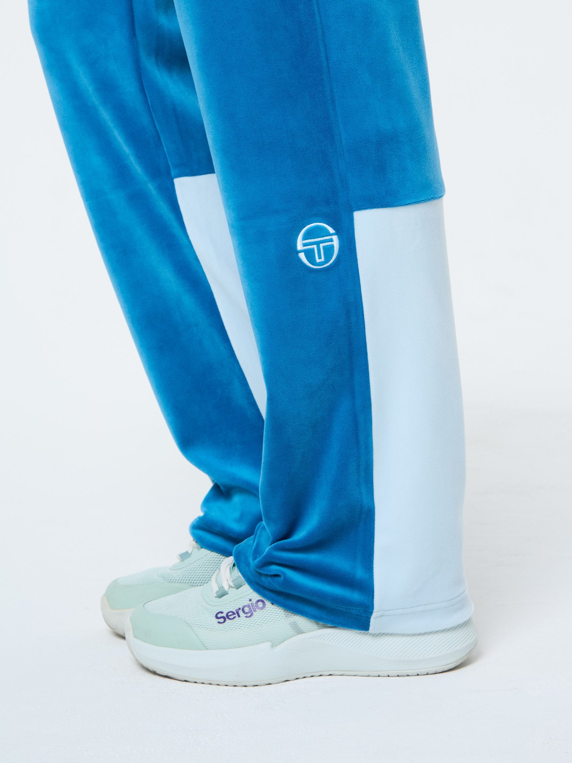 Lina Velour Track Pant- Baby Blue - Image 7