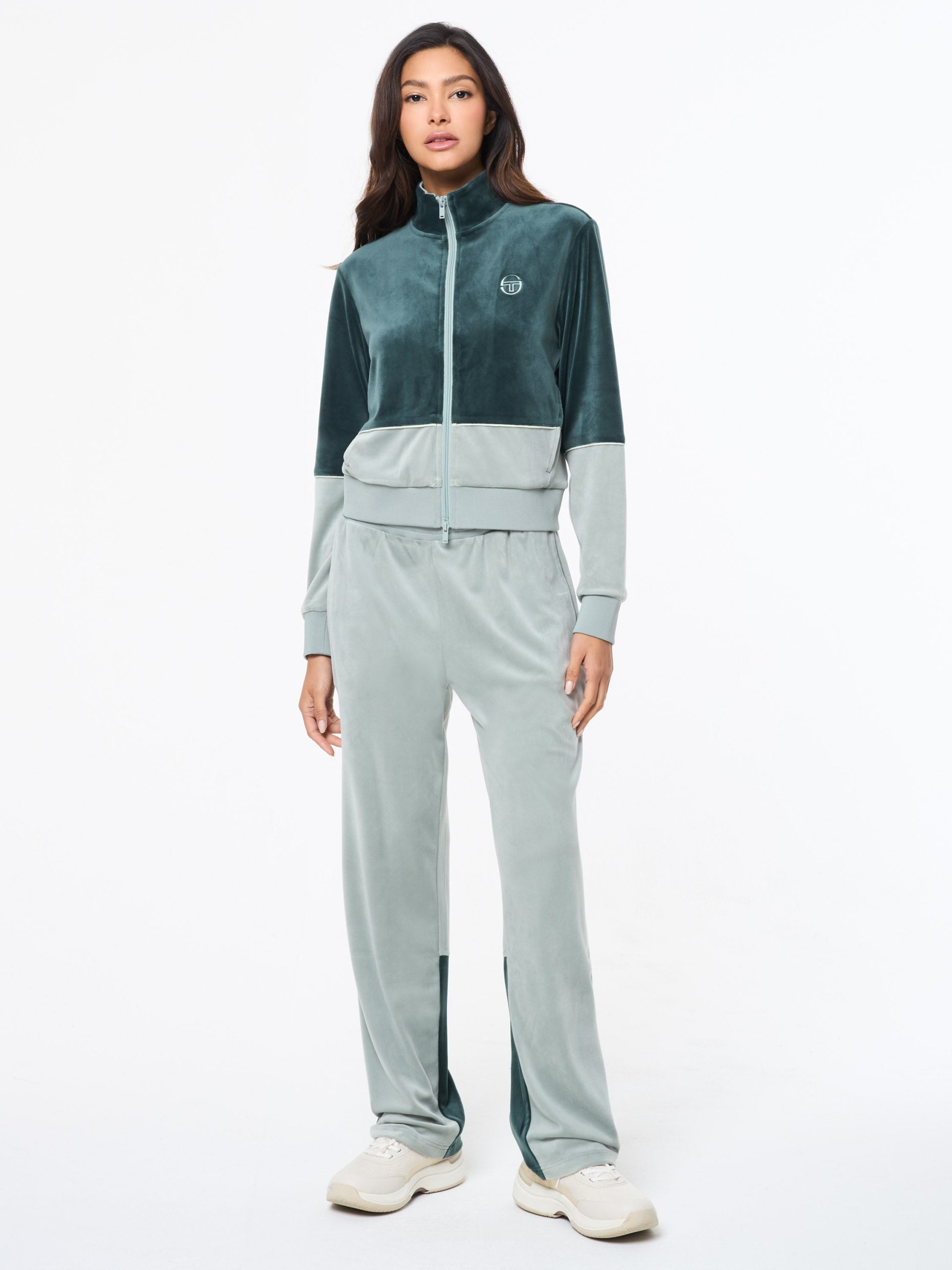 Lina Velour Track Pant- Green Gables - Image 3