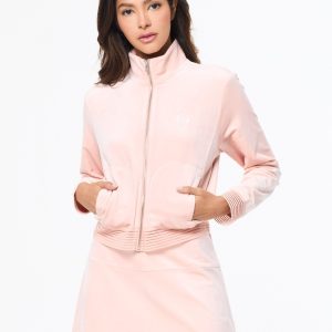 Piera Velour Track Jacket- Evening Sand