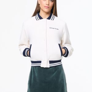 Marisa Varsity Jacket- Gardenia