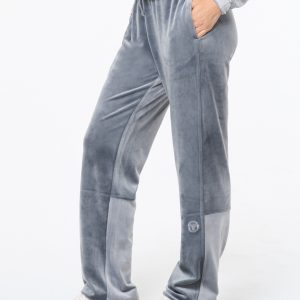 Lina Velour Track Pant- Quiet Shade