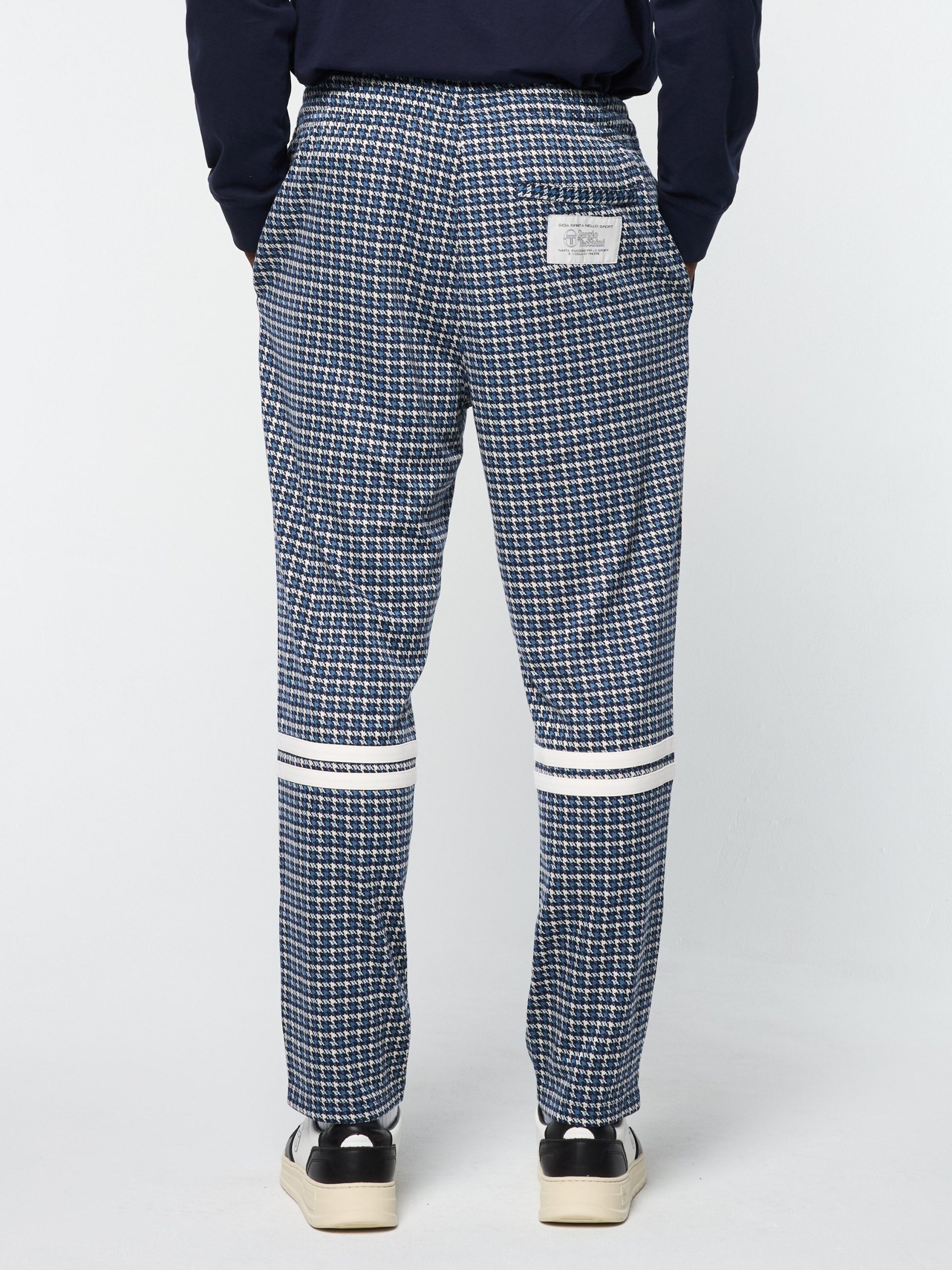 Dallas Houndstooth Track Pant- Maritime Blue - Image 5