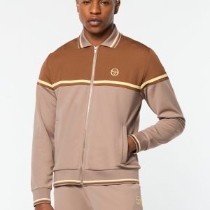 Olmi Track Jacket- Taupe Grey