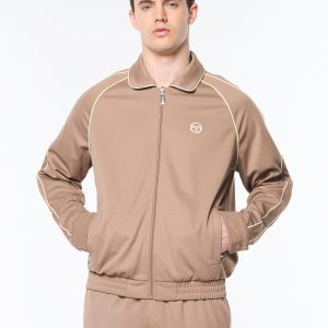 Ettore Track Jacket- Taupe Grey