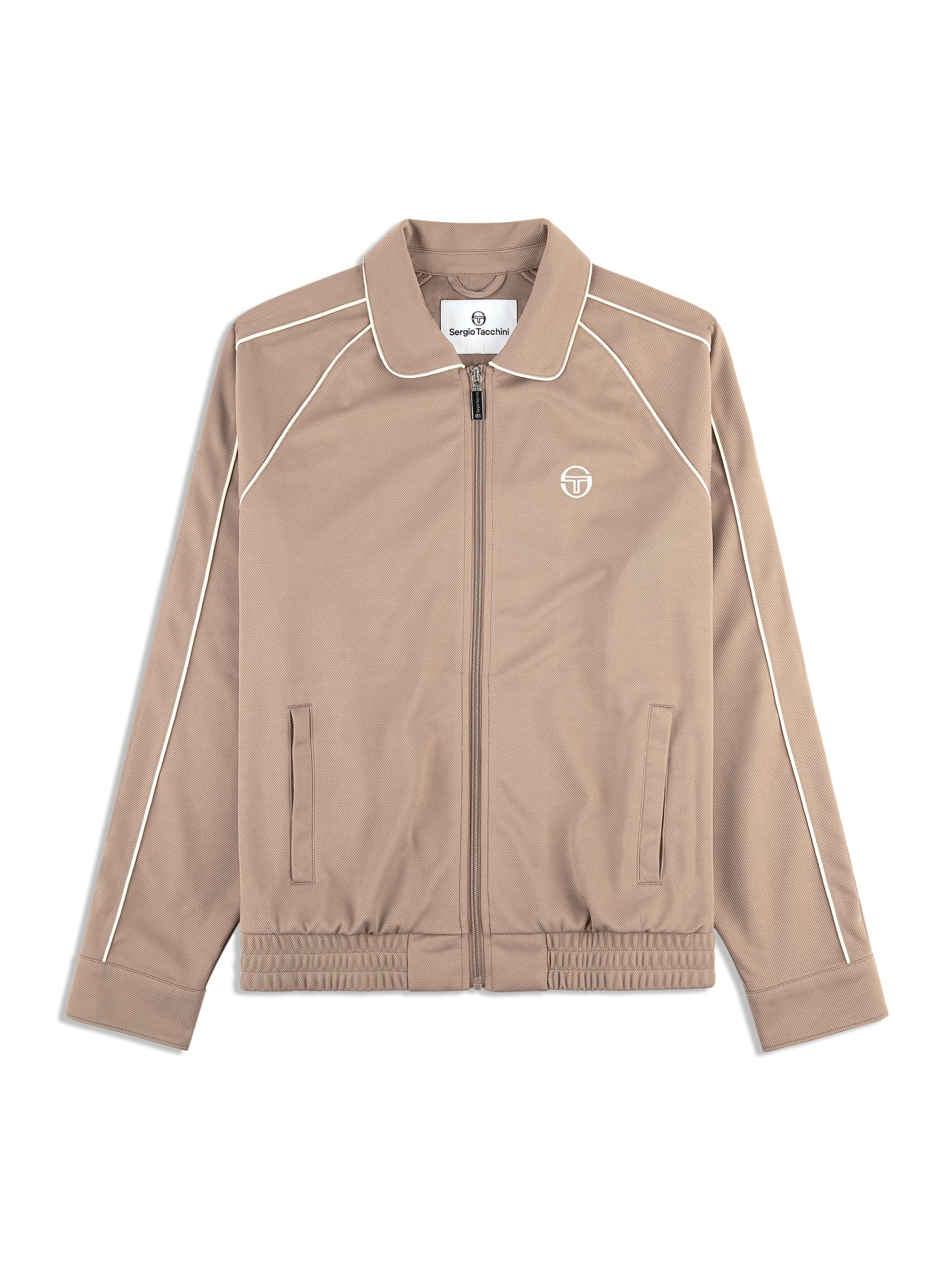 Ettore Track Jacket- Taupe Grey - Image 2