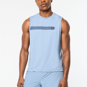 Elio Performance Tank- Faded Denim