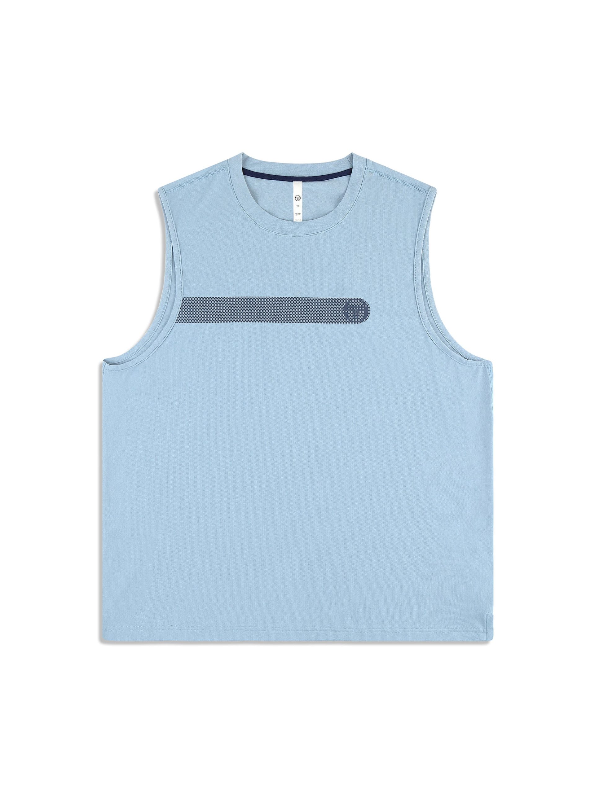 Elio Performance Tank- Faded Denim - Image 3