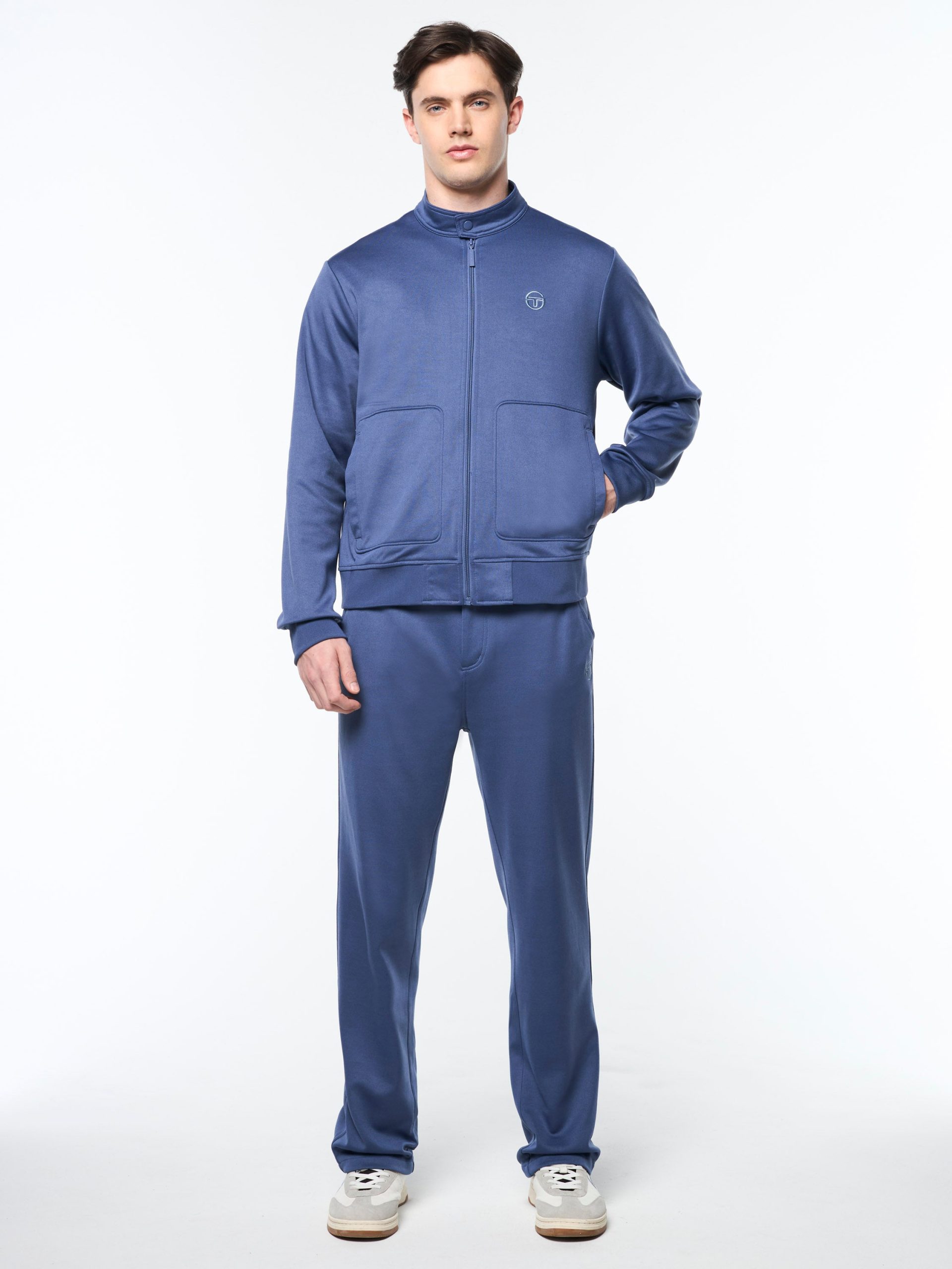 Sandro Track Jacket- Blue Indigo - Image 3