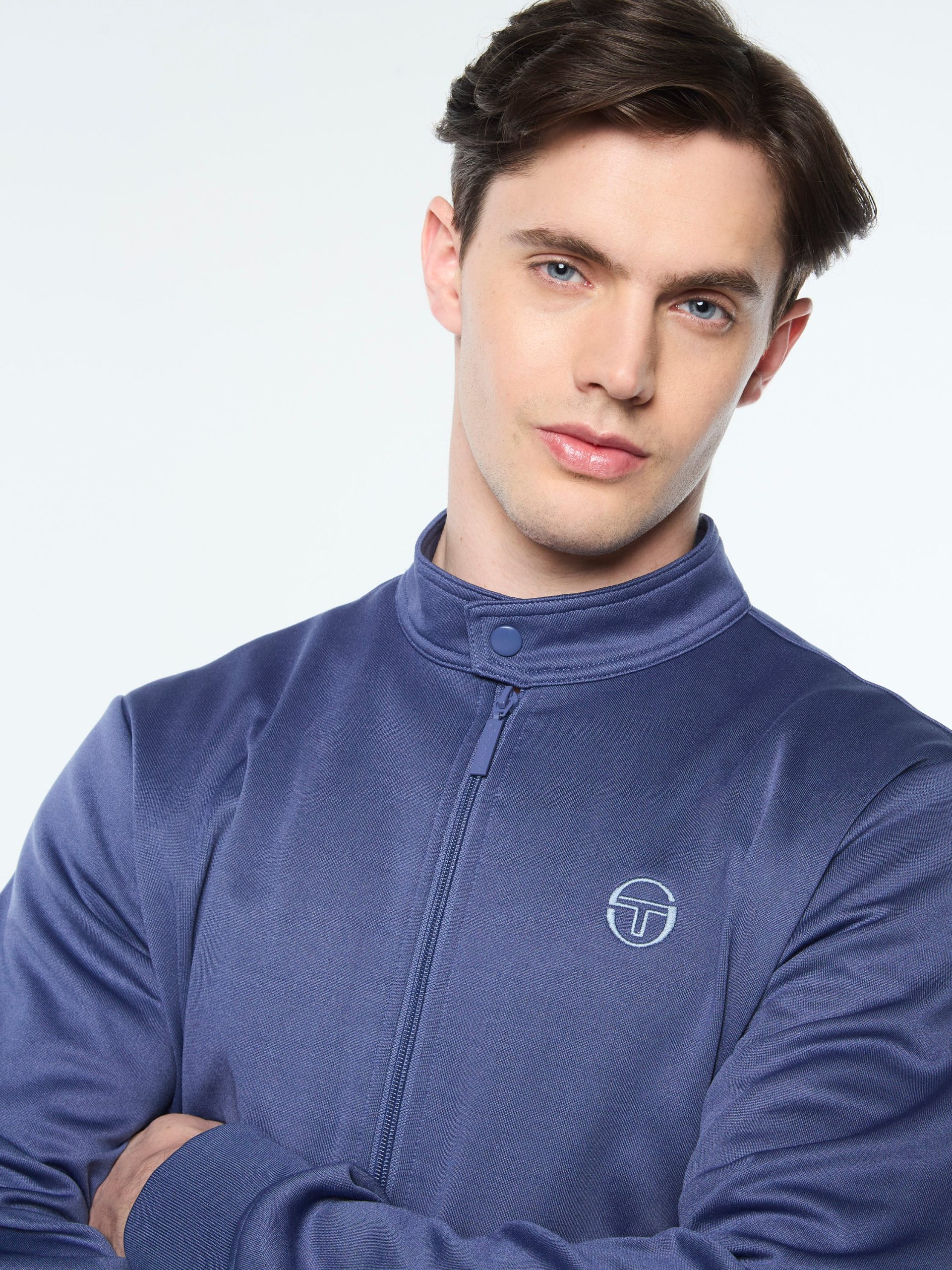 Sandro Track Jacket- Blue Indigo - Image 8