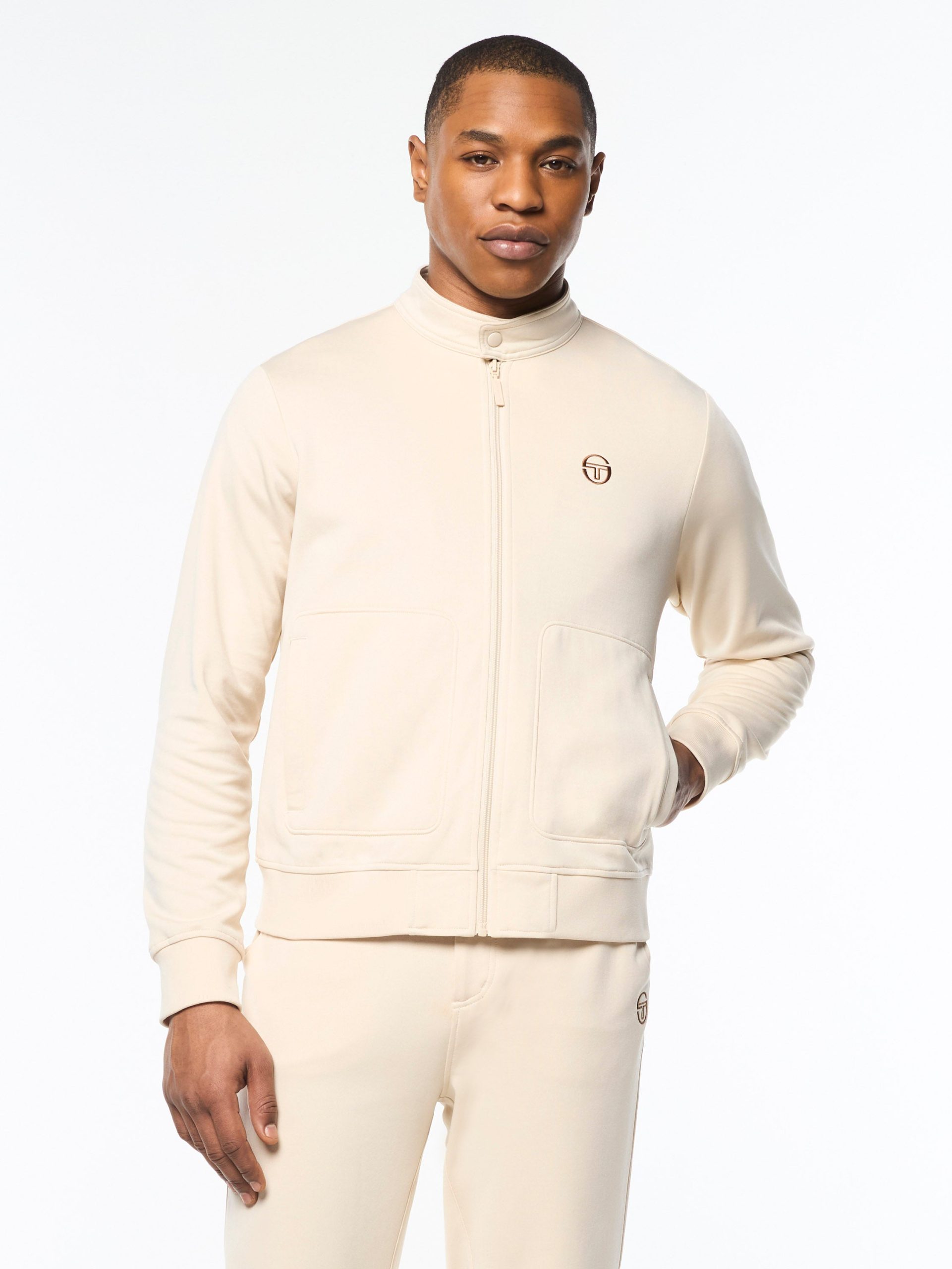 Sandro Track Jacket- Fog