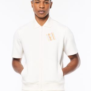 Urso Short Sleeve Track Jacket- Gardenia
