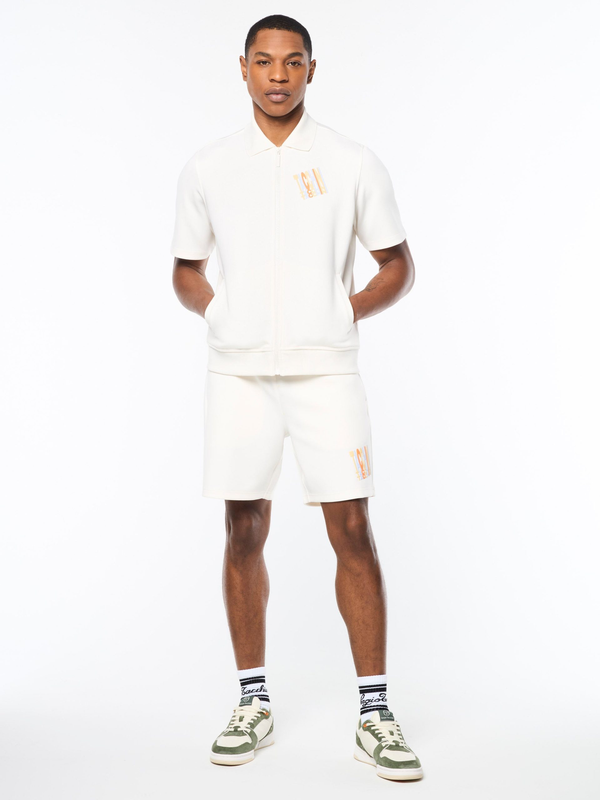 Urso Short Sleeve Track Jacket- Gardenia - Image 6