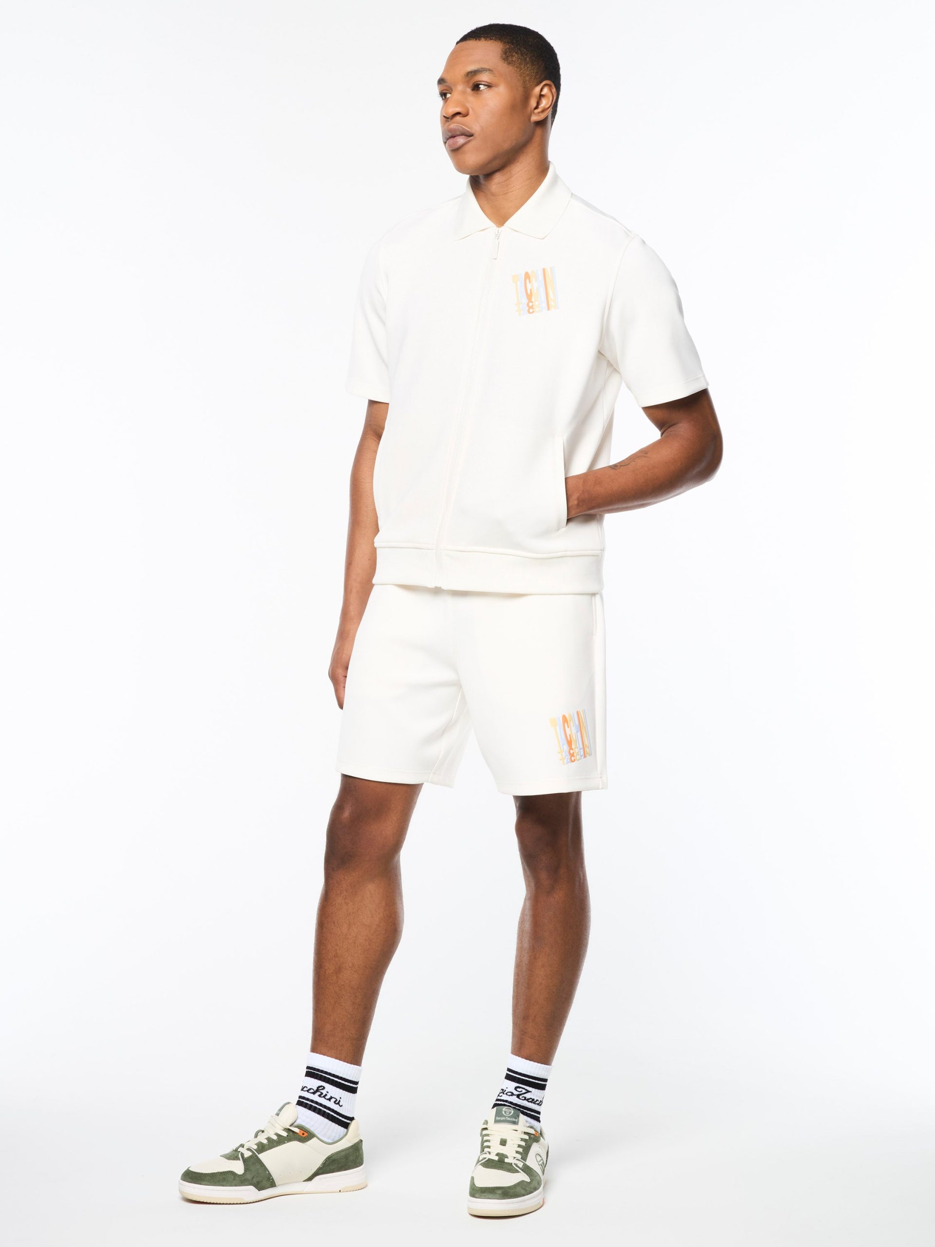 Urso Short Sleeve Track Jacket- Gardenia - Image 7