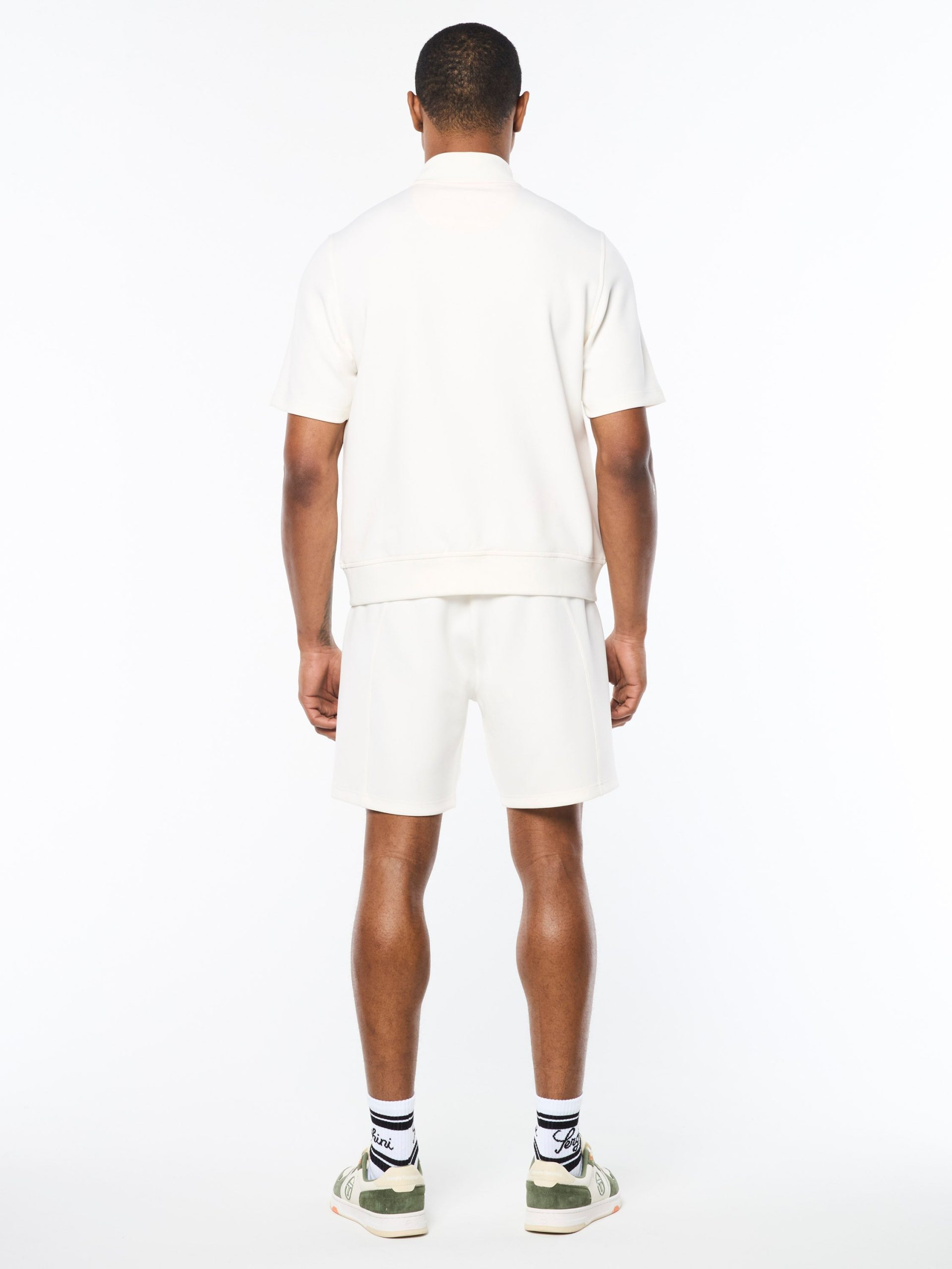 Urso Short Sleeve Track Jacket- Gardenia - Image 8
