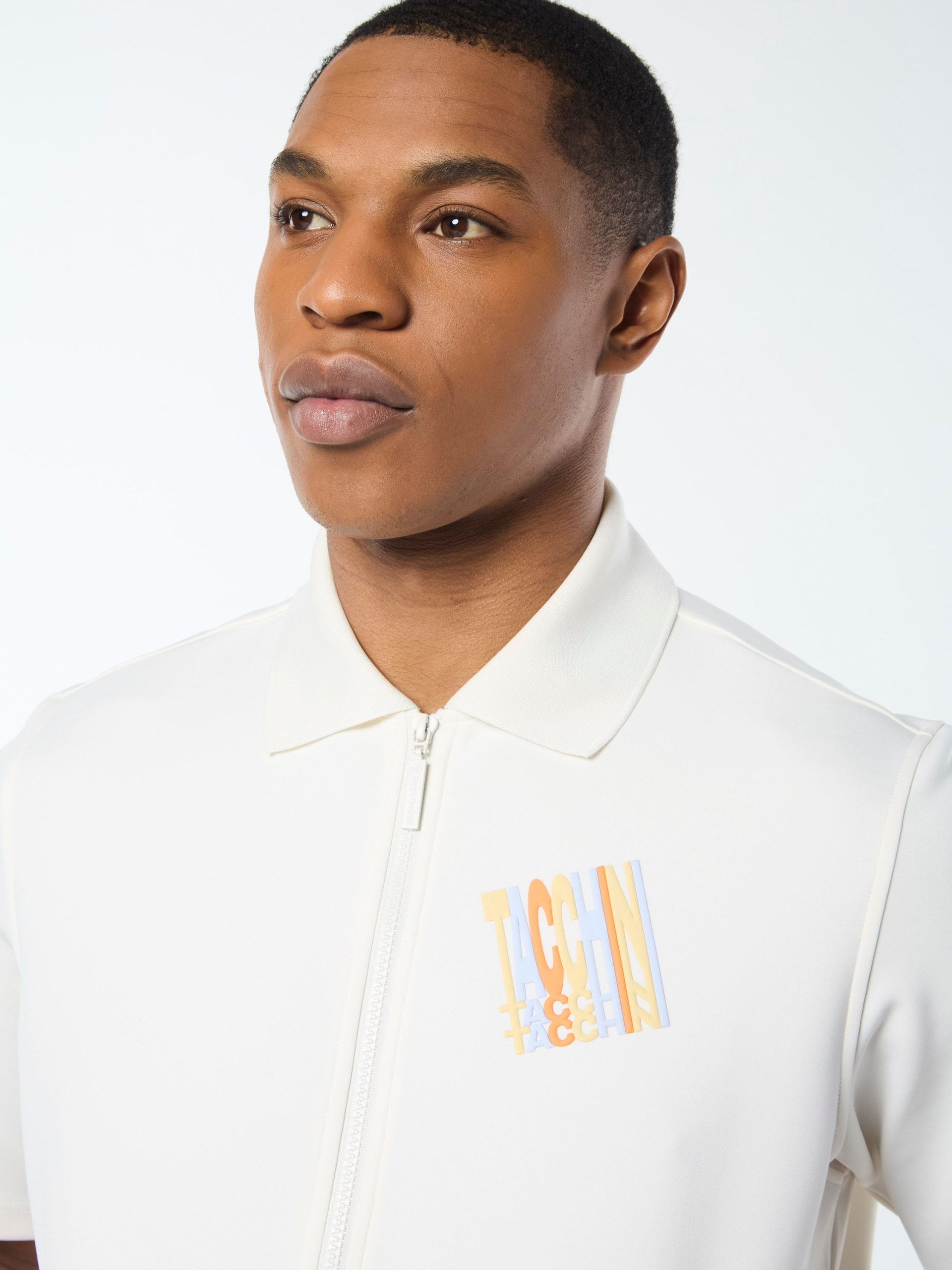 Urso Short Sleeve Track Jacket- Gardenia - Image 10