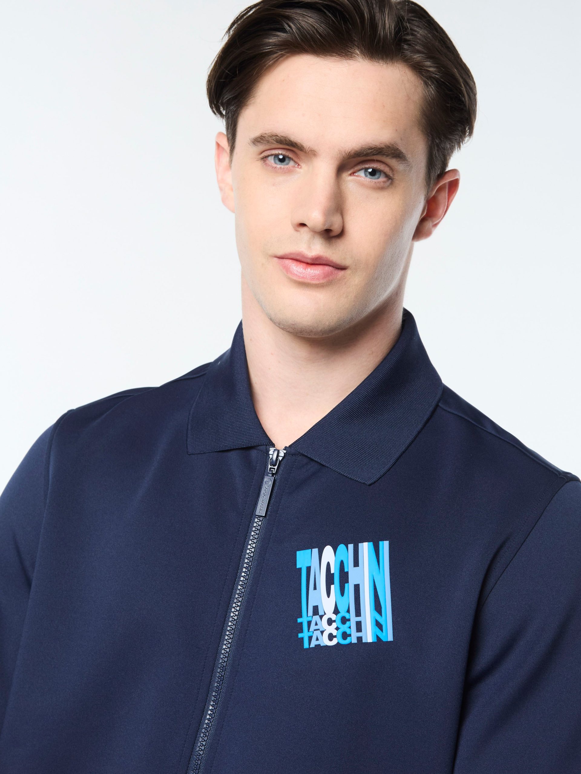 Urso Short Sleeve Track Jacket- Maritime Blue - Image 8