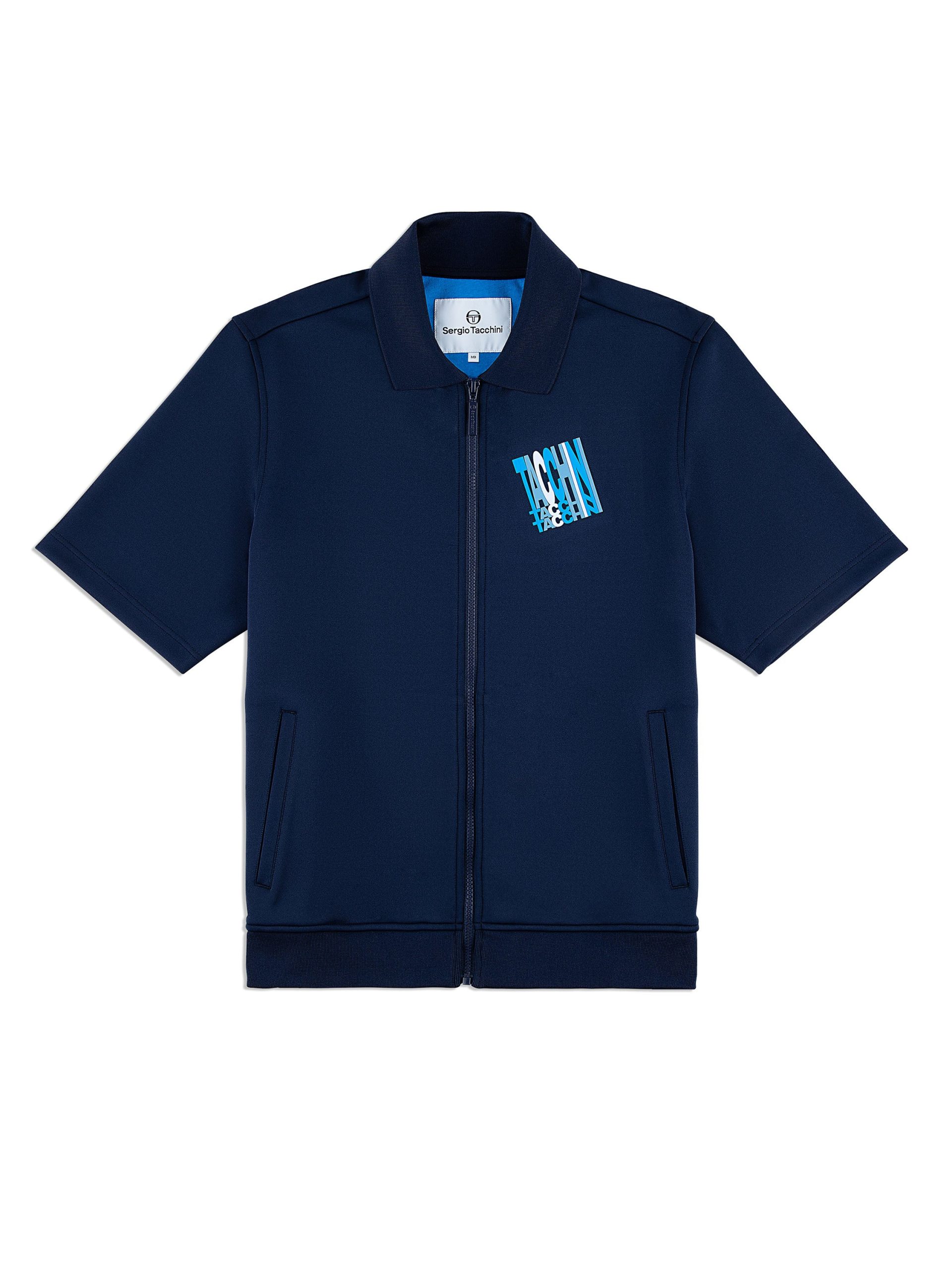 Urso Short Sleeve Track Jacket- Maritime Blue - Image 2