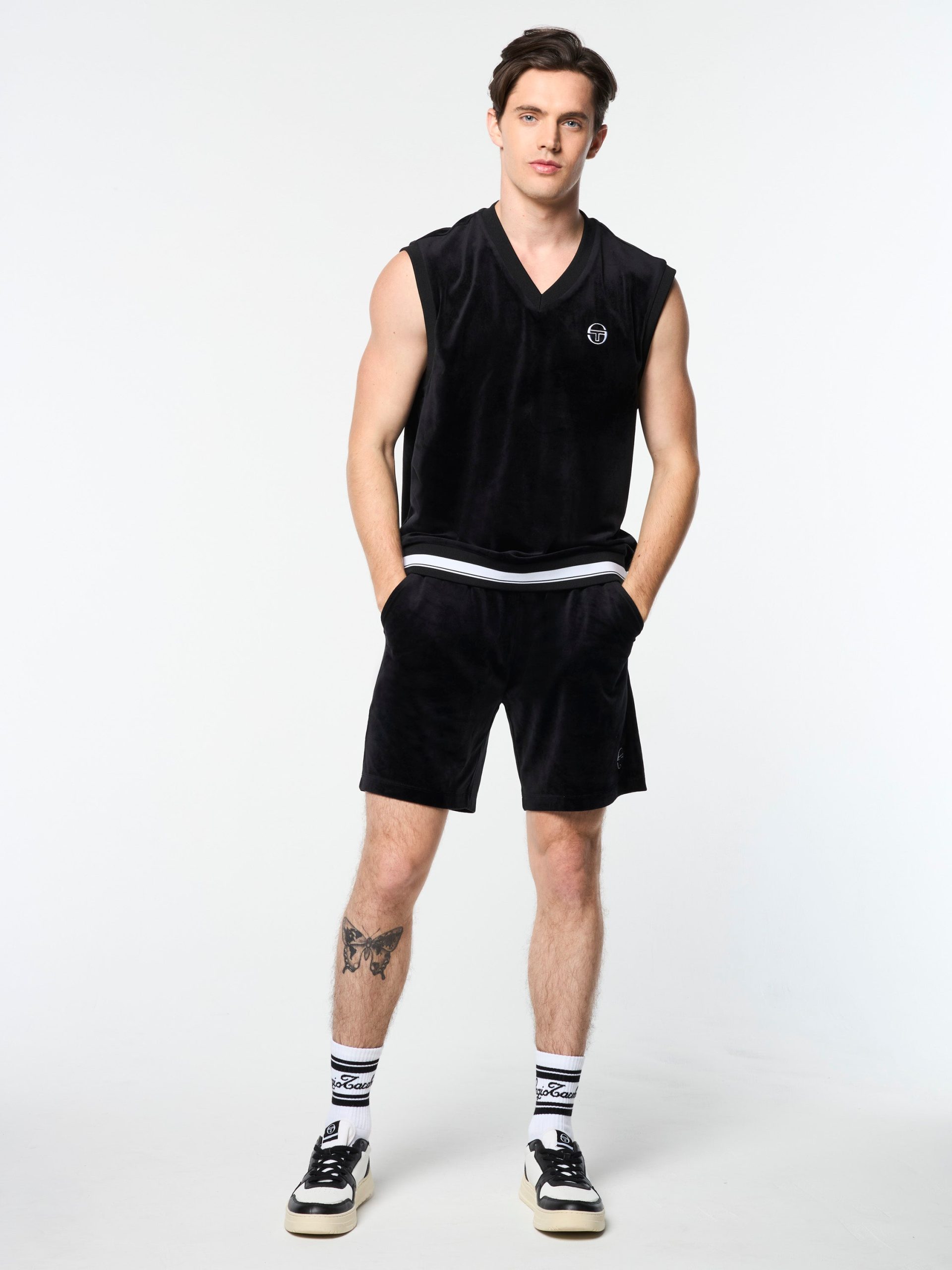 Renzo Velour Vest- Black Beauty - Image 3