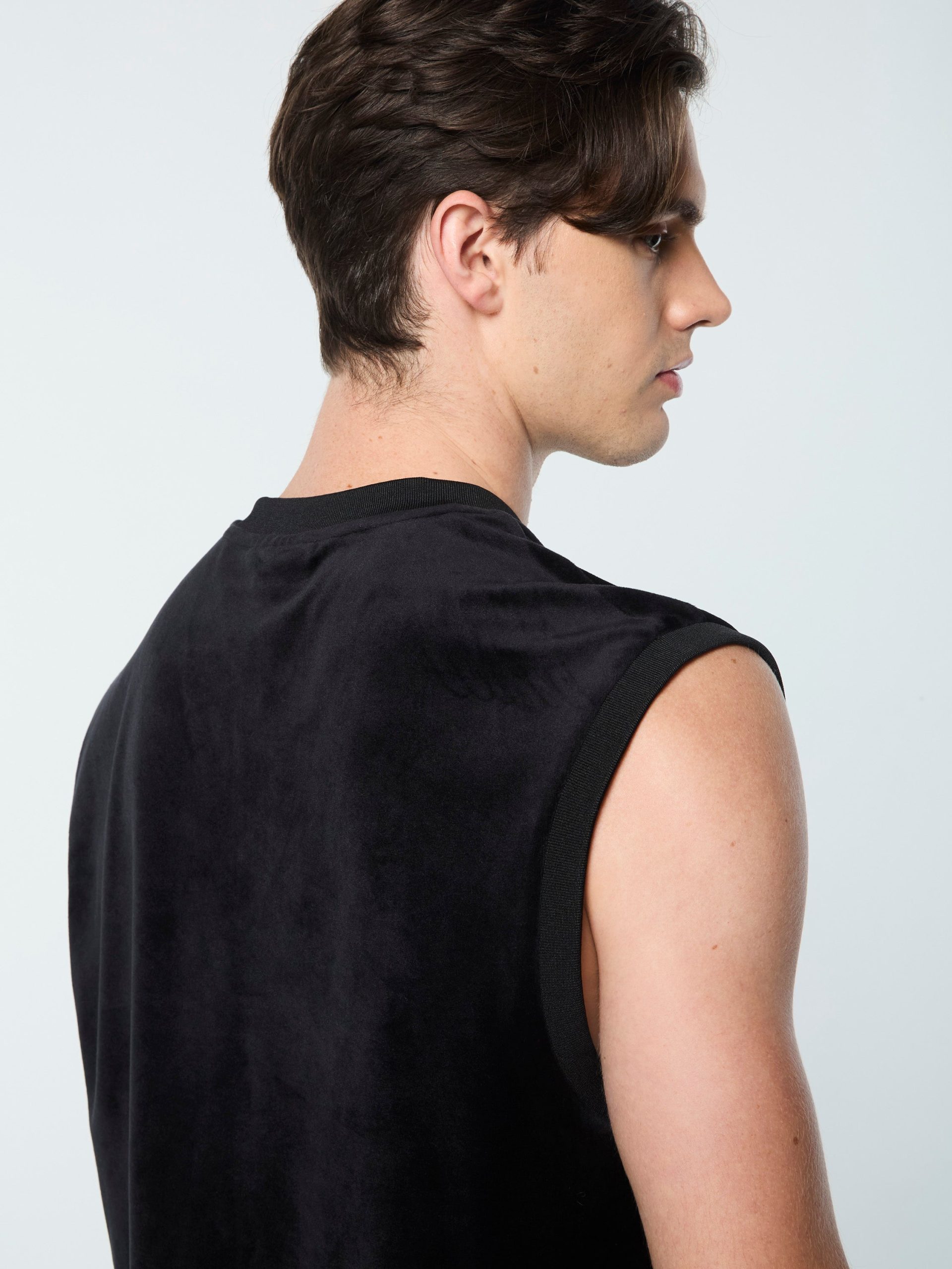 Renzo Velour Vest- Black Beauty - Image 7