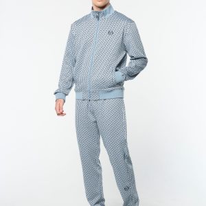 Paolo Knit Track Pant- Faded Denim