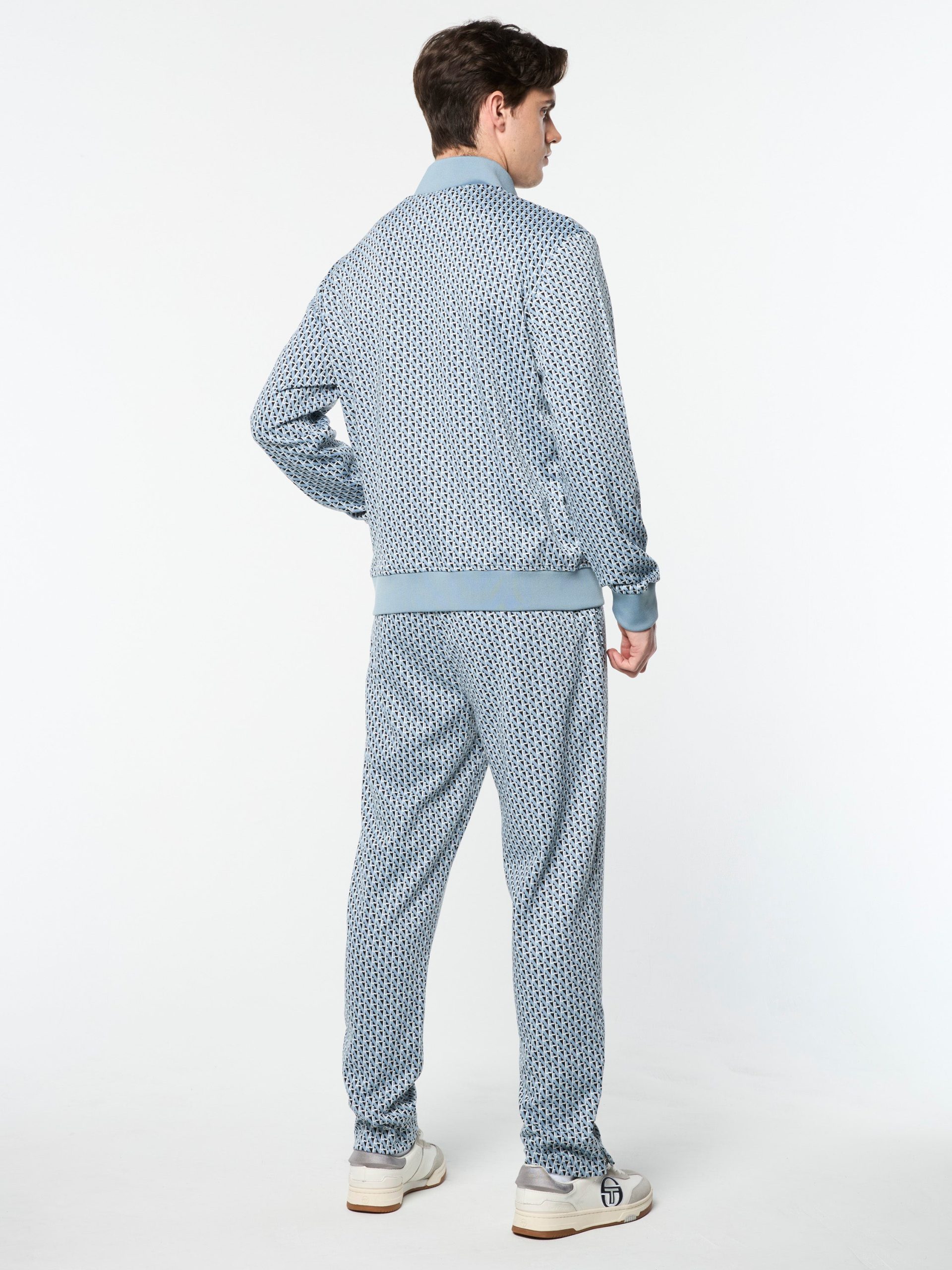 Paolo Knit Track Jacket- Faded Denim - Image 5