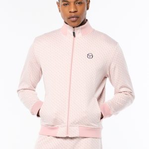 Paolo Knit Track Jacket- Pale Mauve