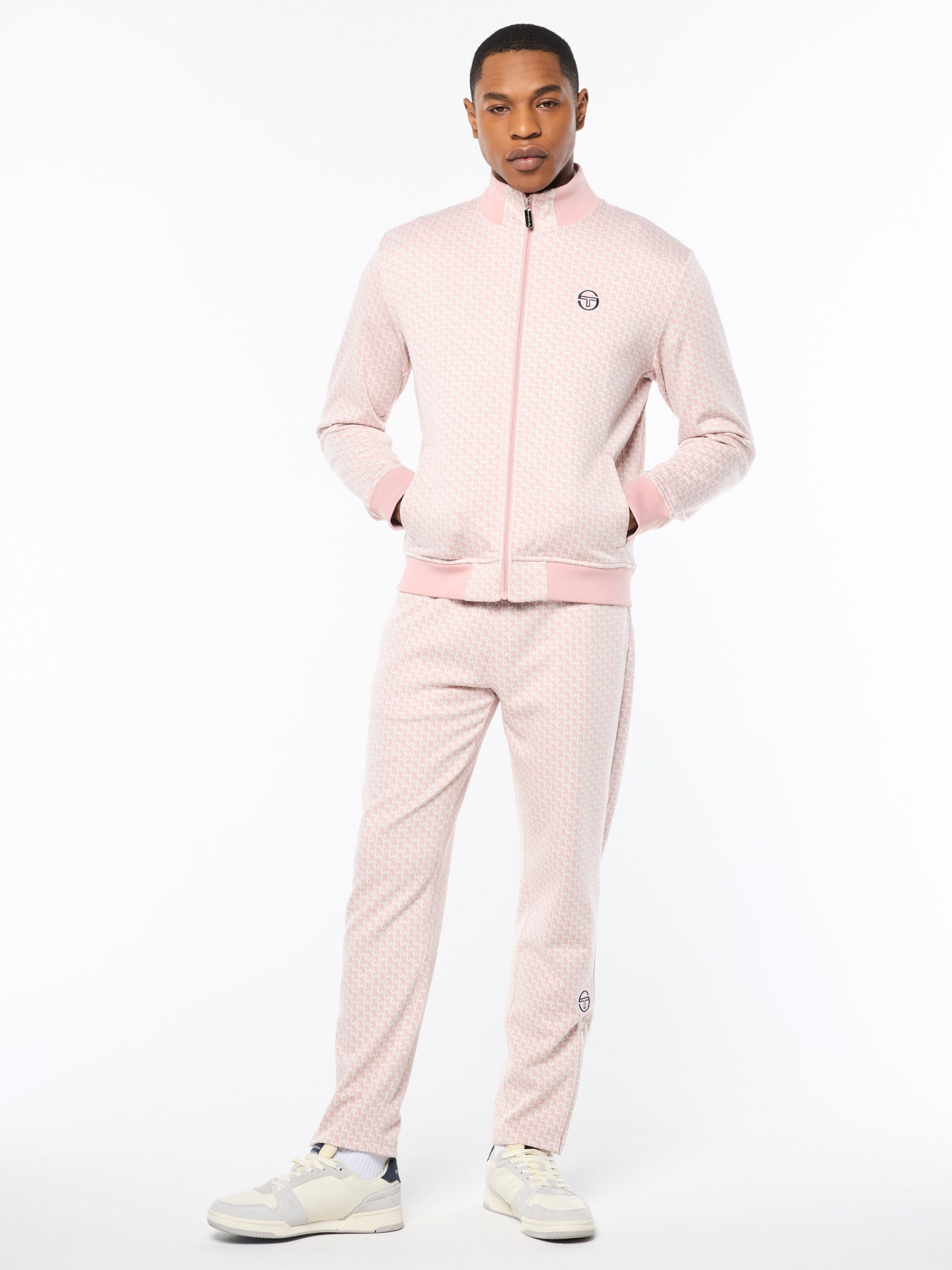 Paolo Knit Track Jacket- Pale Mauve - Image 4