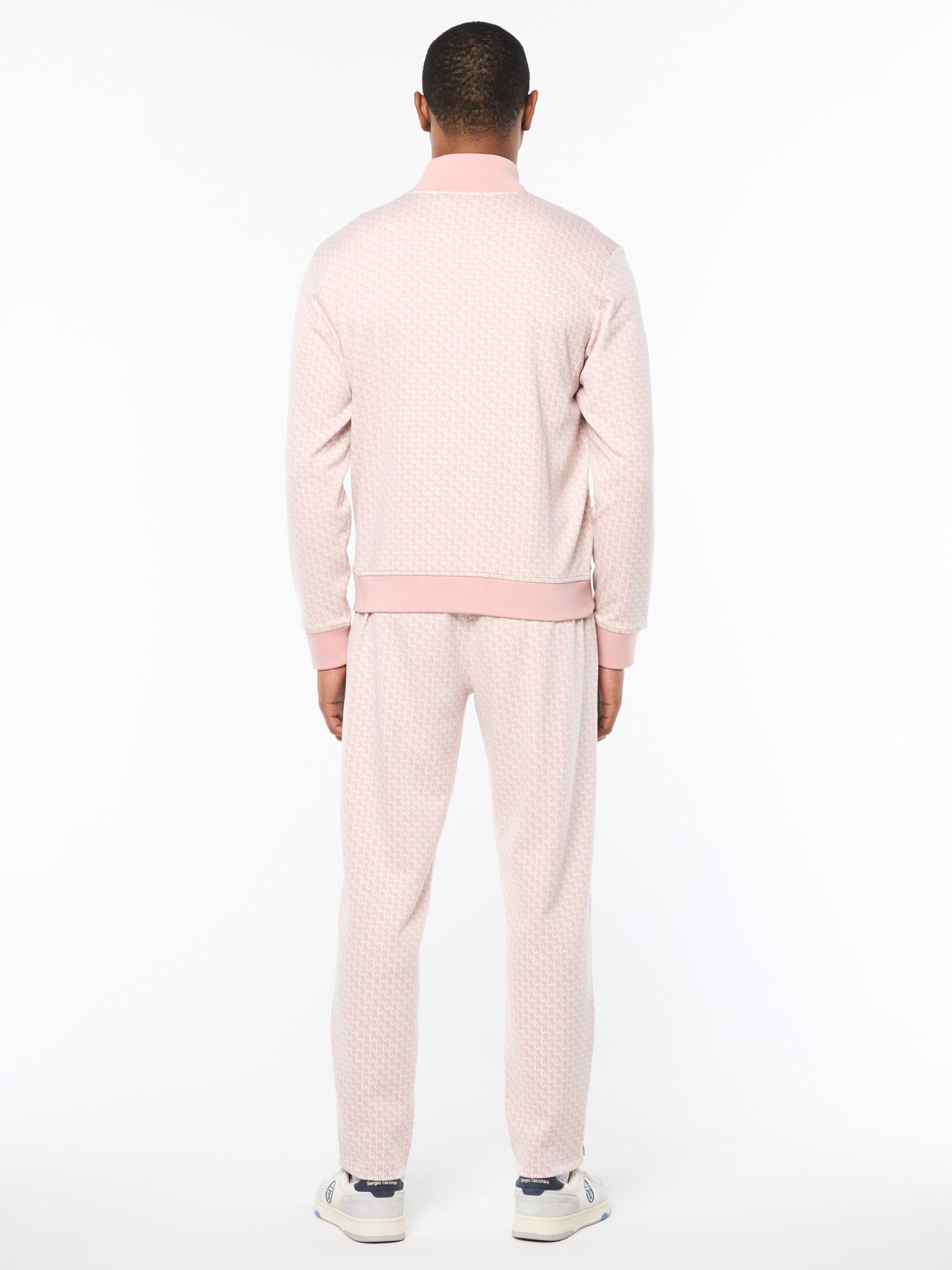 Paolo Knit Track Jacket- Pale Mauve - Image 6