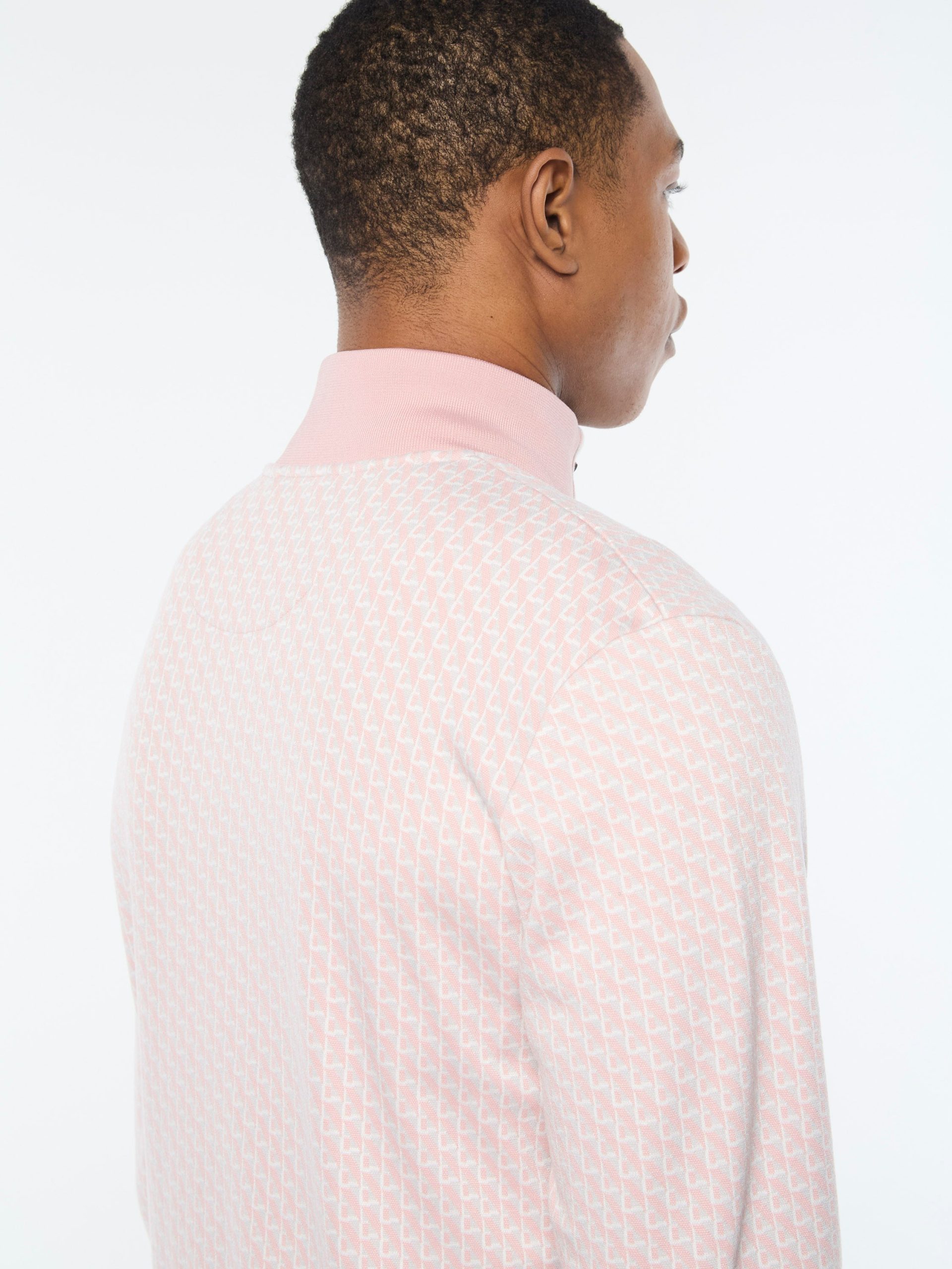 Paolo Knit Track Jacket- Pale Mauve - Image 7