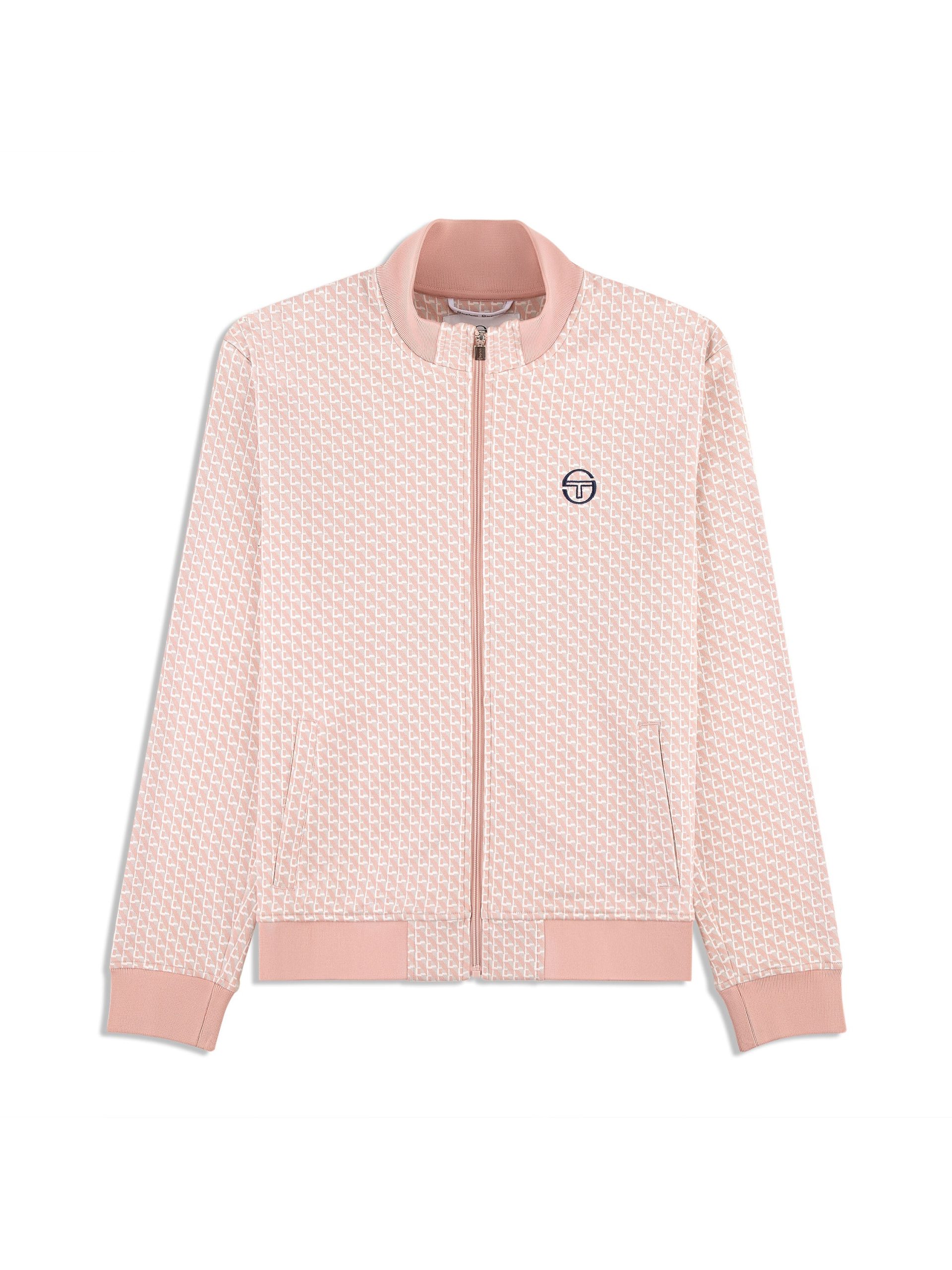 Paolo Knit Track Jacket- Pale Mauve - Image 2
