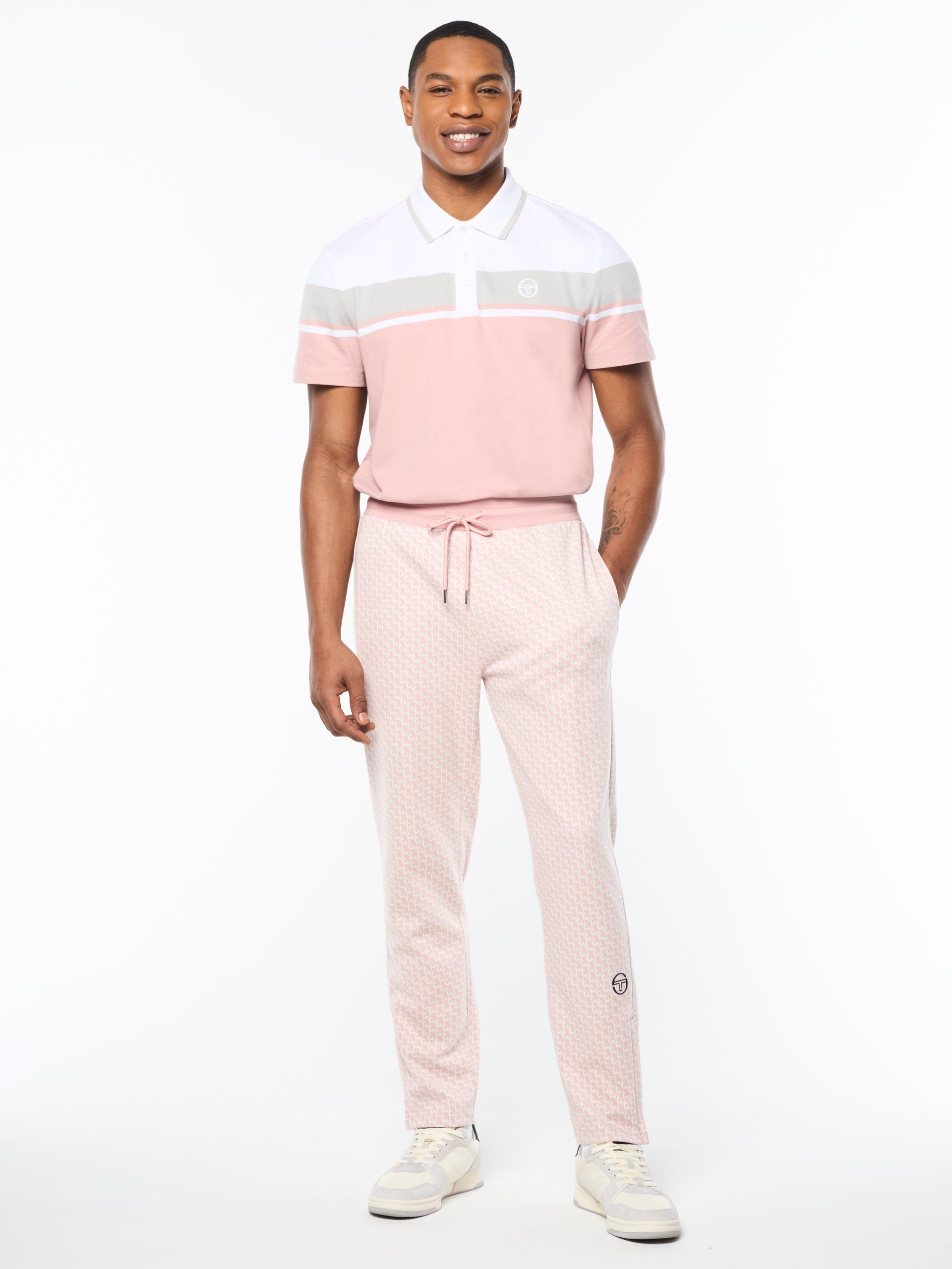 Paolo Knit Track Pant- Pale Mauve - Image 5