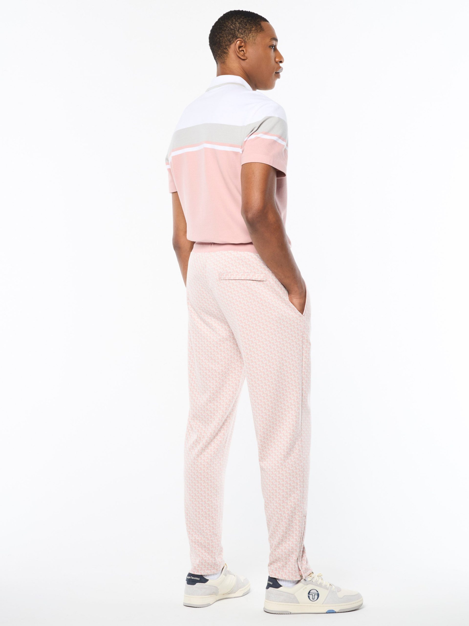 Paolo Knit Track Pant- Pale Mauve - Image 7