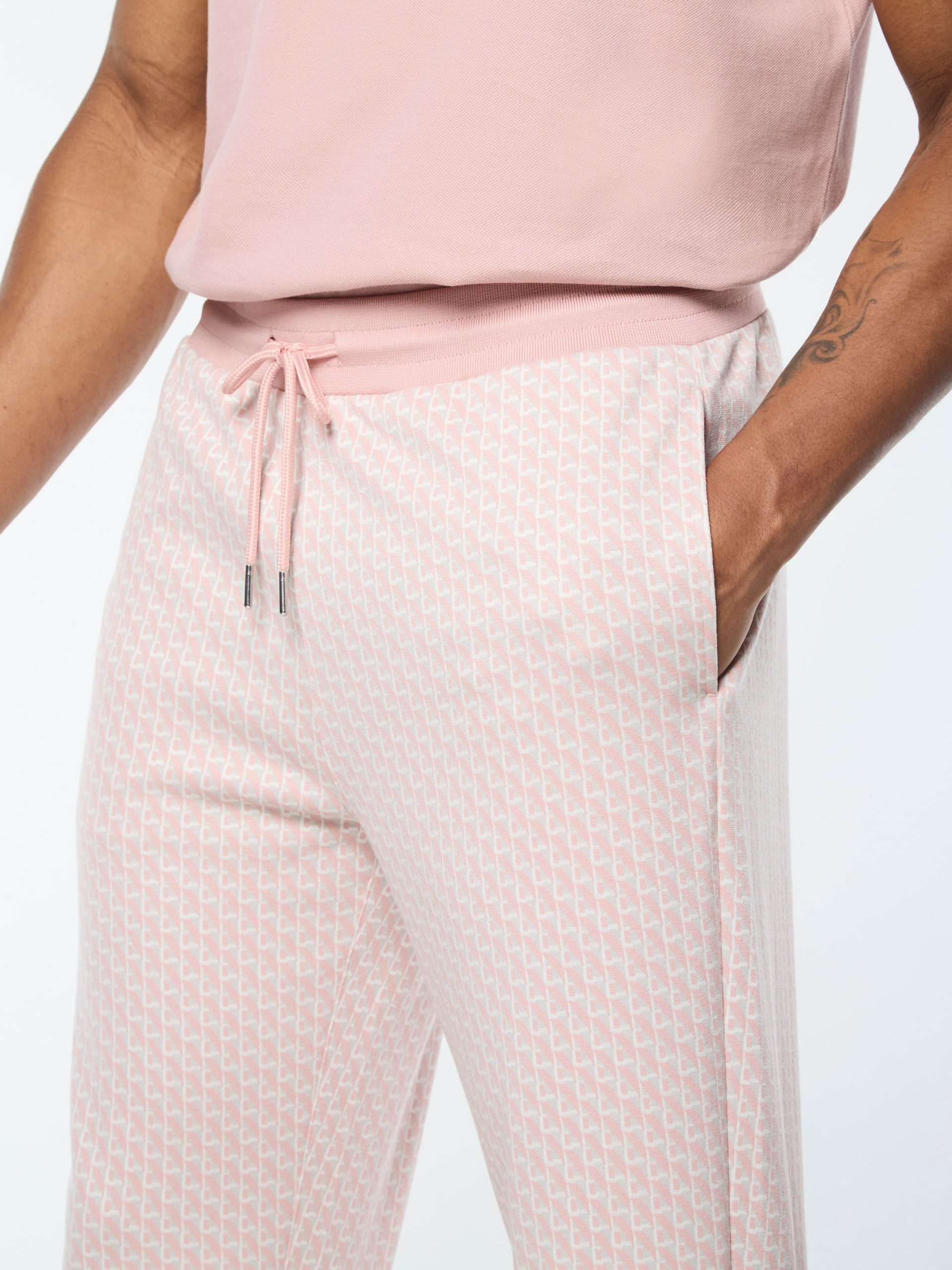 Paolo Knit Track Pant- Pale Mauve - Image 3