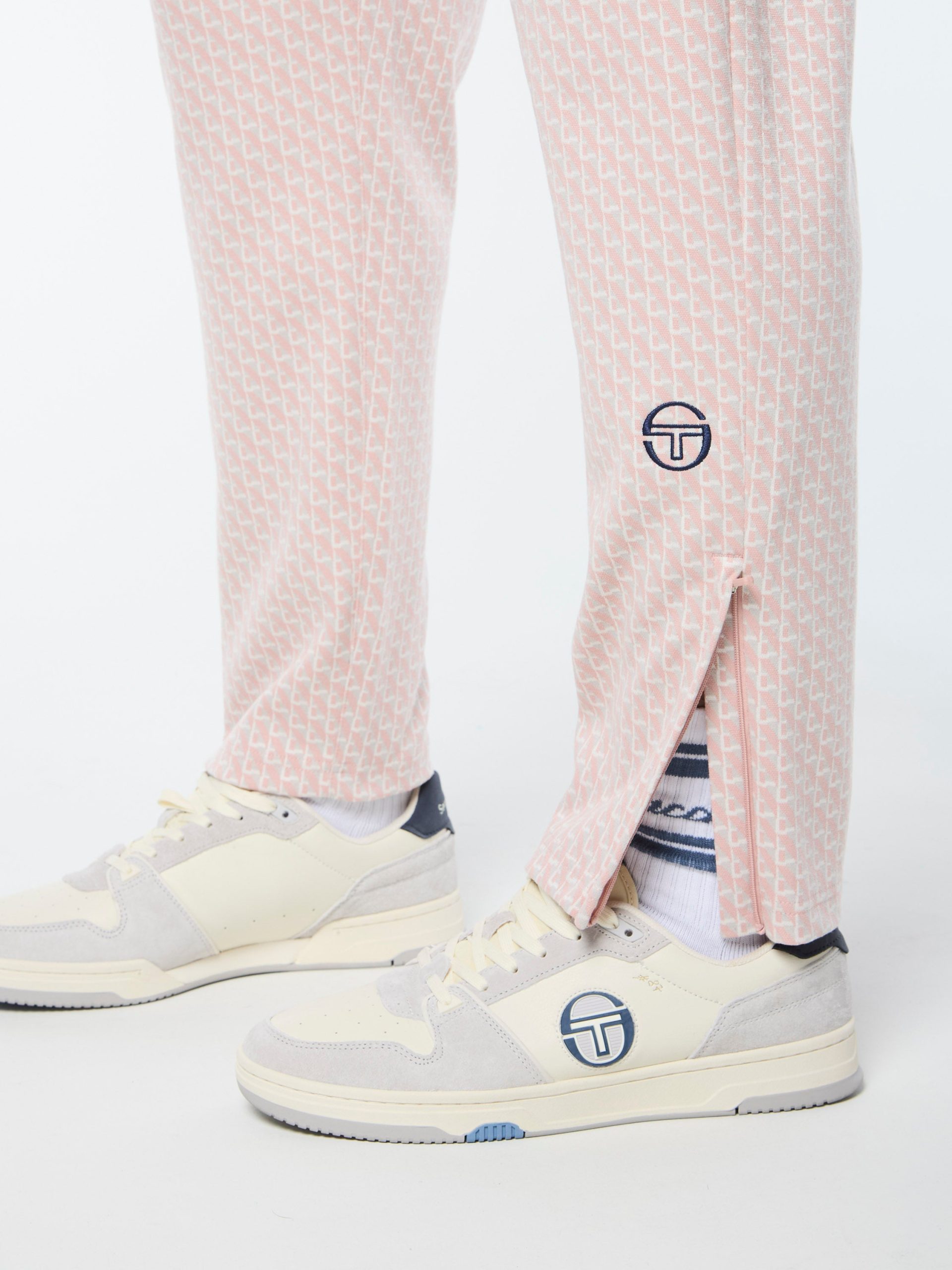 Paolo Knit Track Pant- Pale Mauve - Image 4