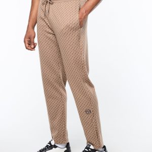 Paolo Knit Track Pant- Taupe Grey
