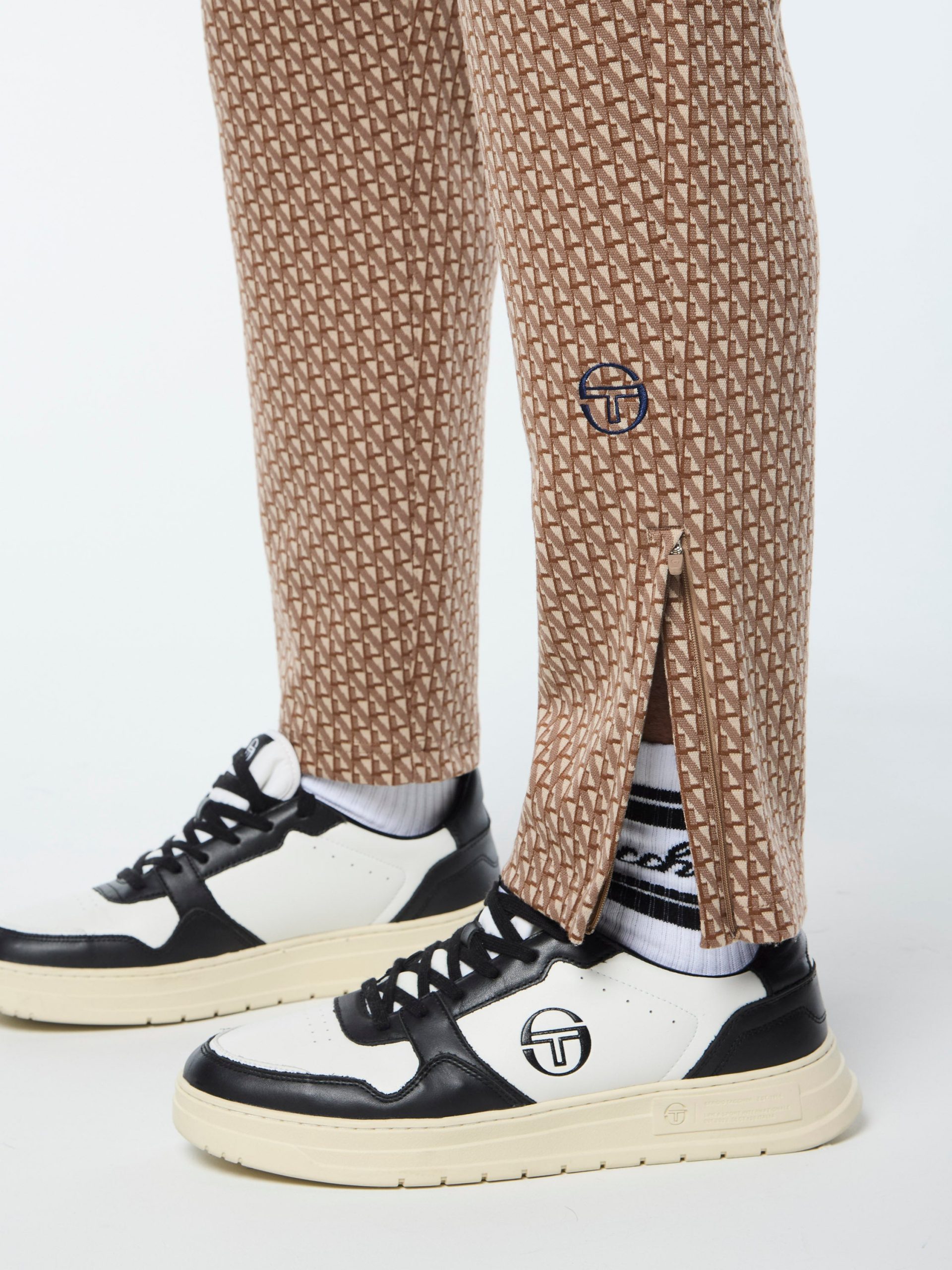 Paolo Knit Track Pant- Taupe Grey - Image 10