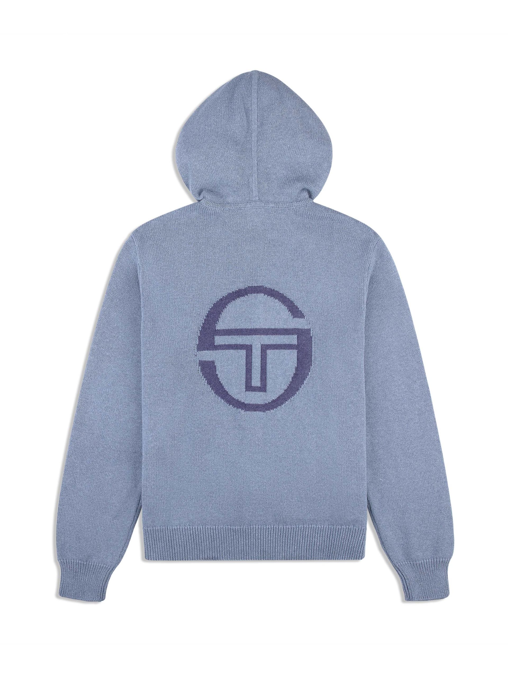 Fausto Knit Hoodie- Faded Denim - Image 4