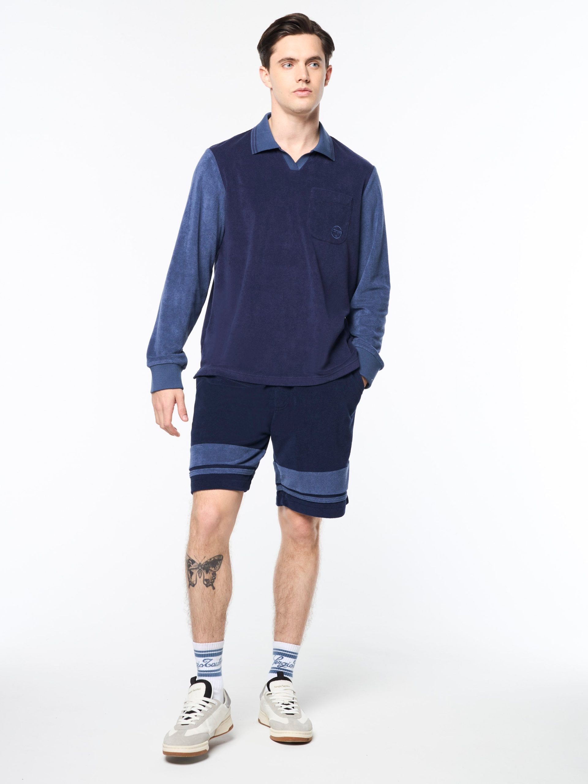 Alvar Long Sleeve Polo- Eclipse - Image 3