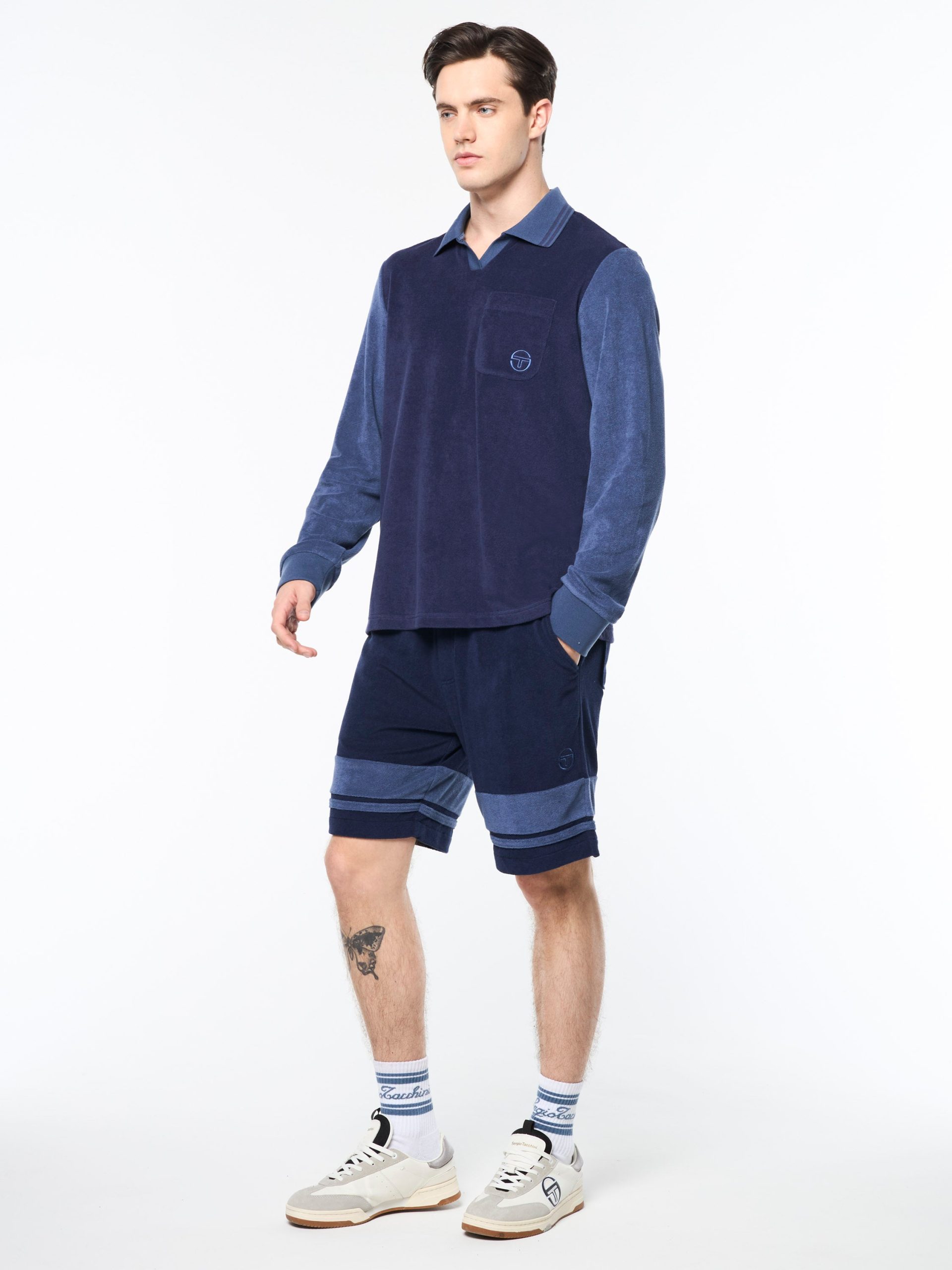 Alvar Long Sleeve Polo- Eclipse - Image 4