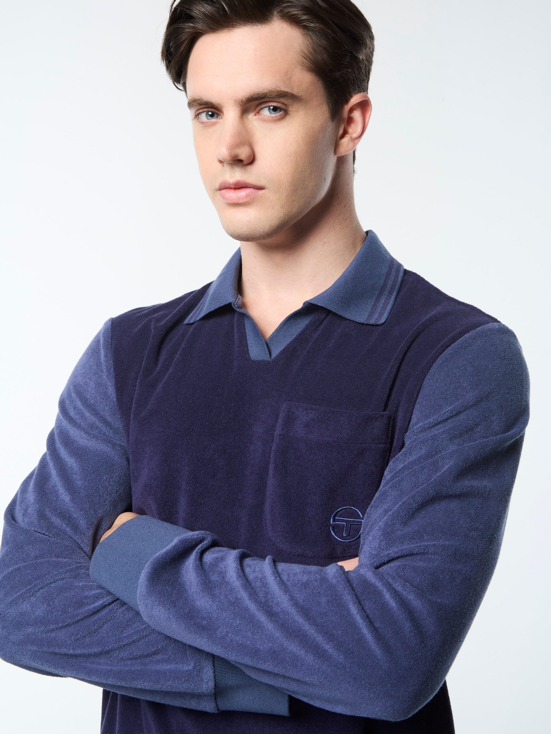 Alvar Long Sleeve Polo- Eclipse - Image 7